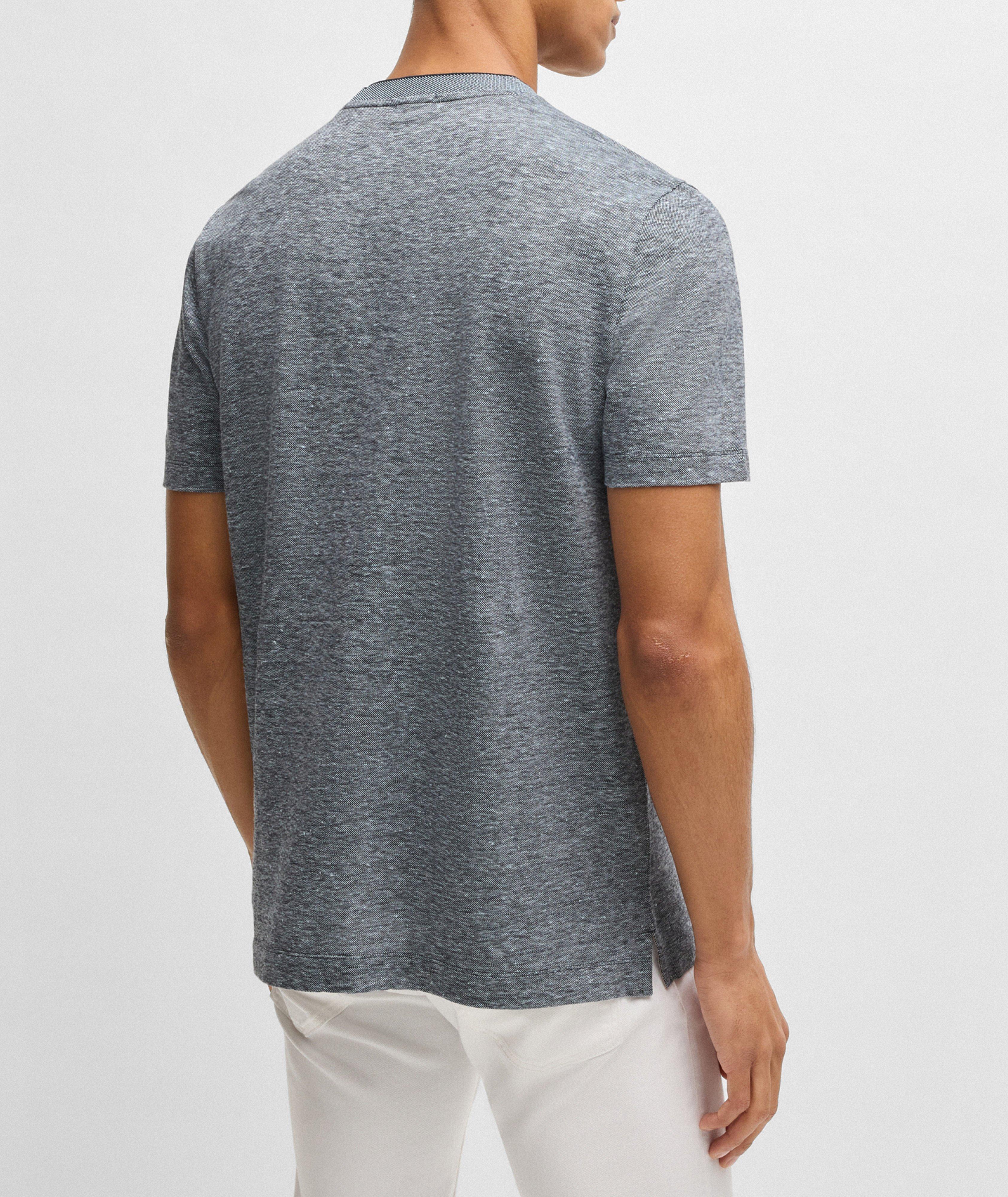 Thompson Cotton-Linen Crewneck T-Shirt image 2