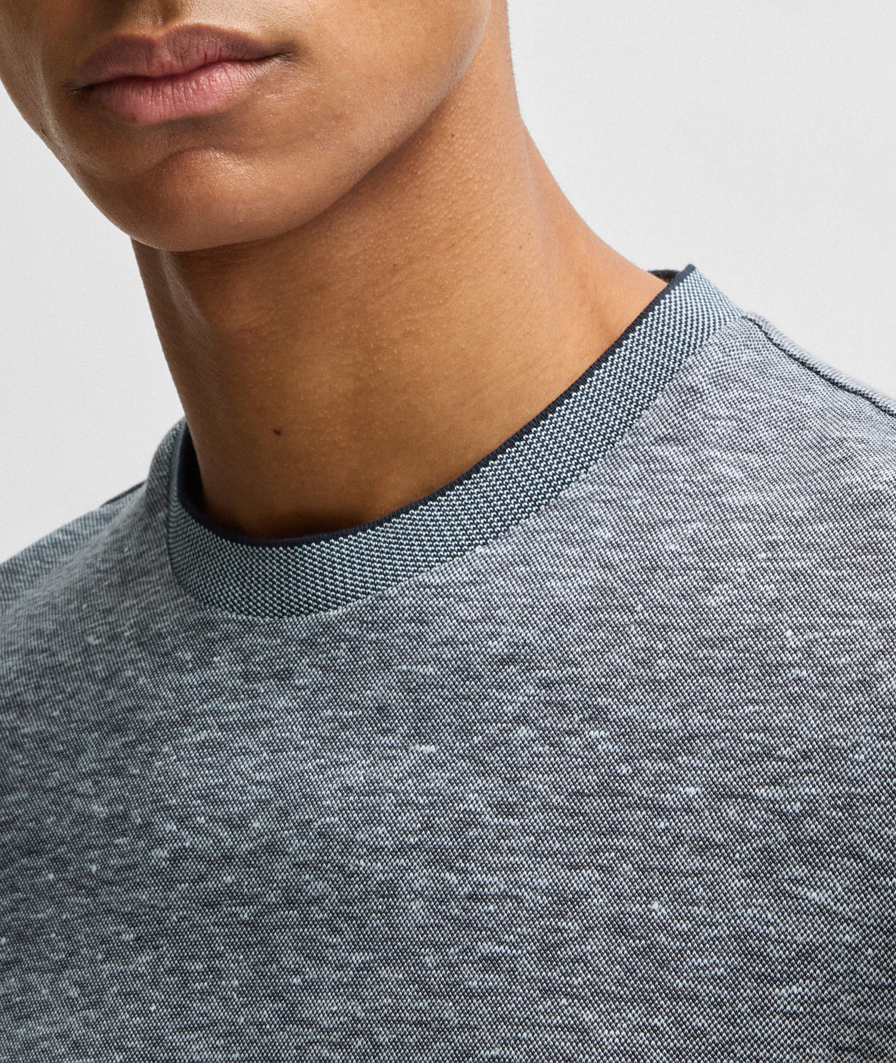 Thompson Cotton-Linen Crewneck T-Shirt image 3