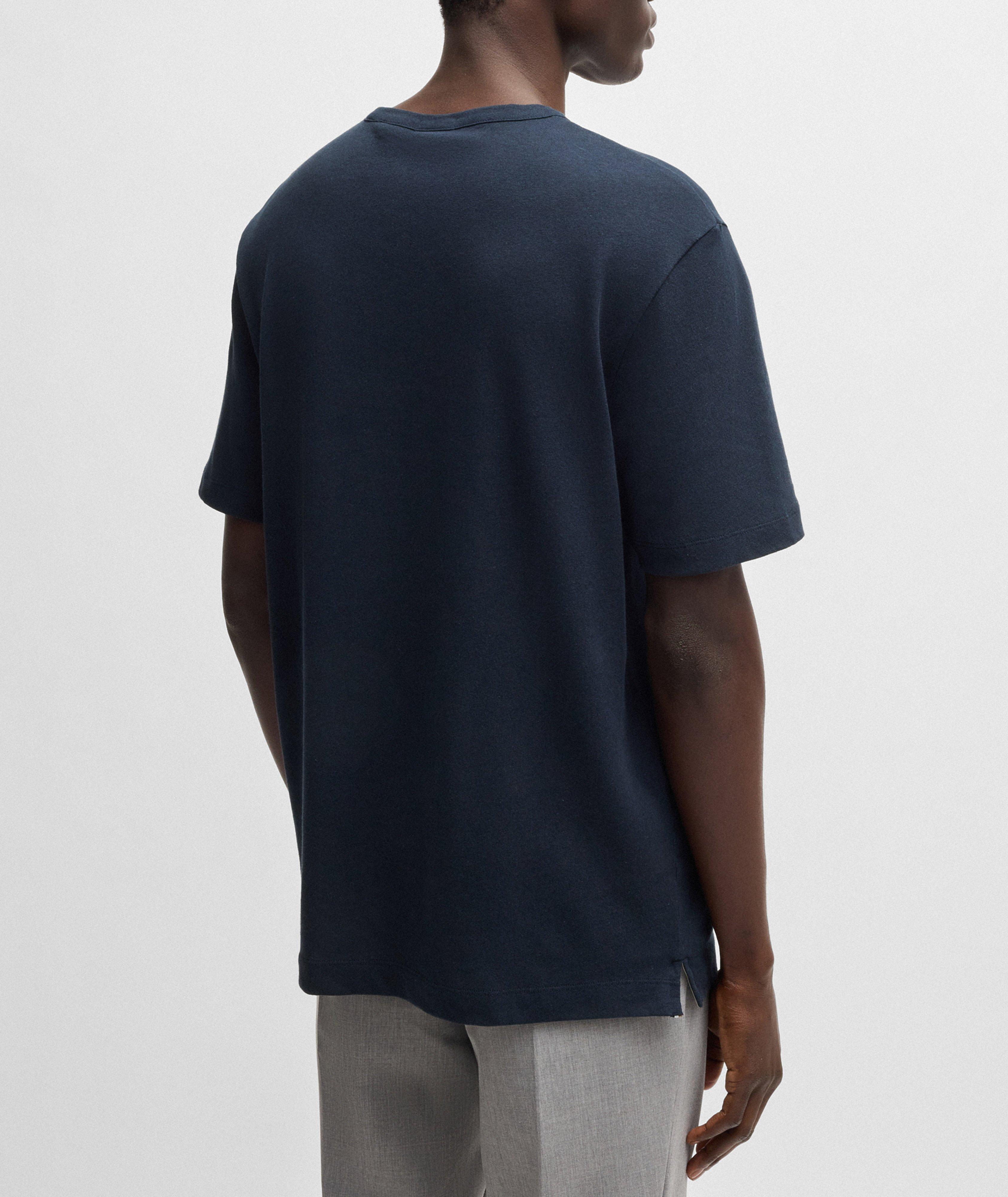 Taut Cotton-Linen Crewneck T-Shirt image 2