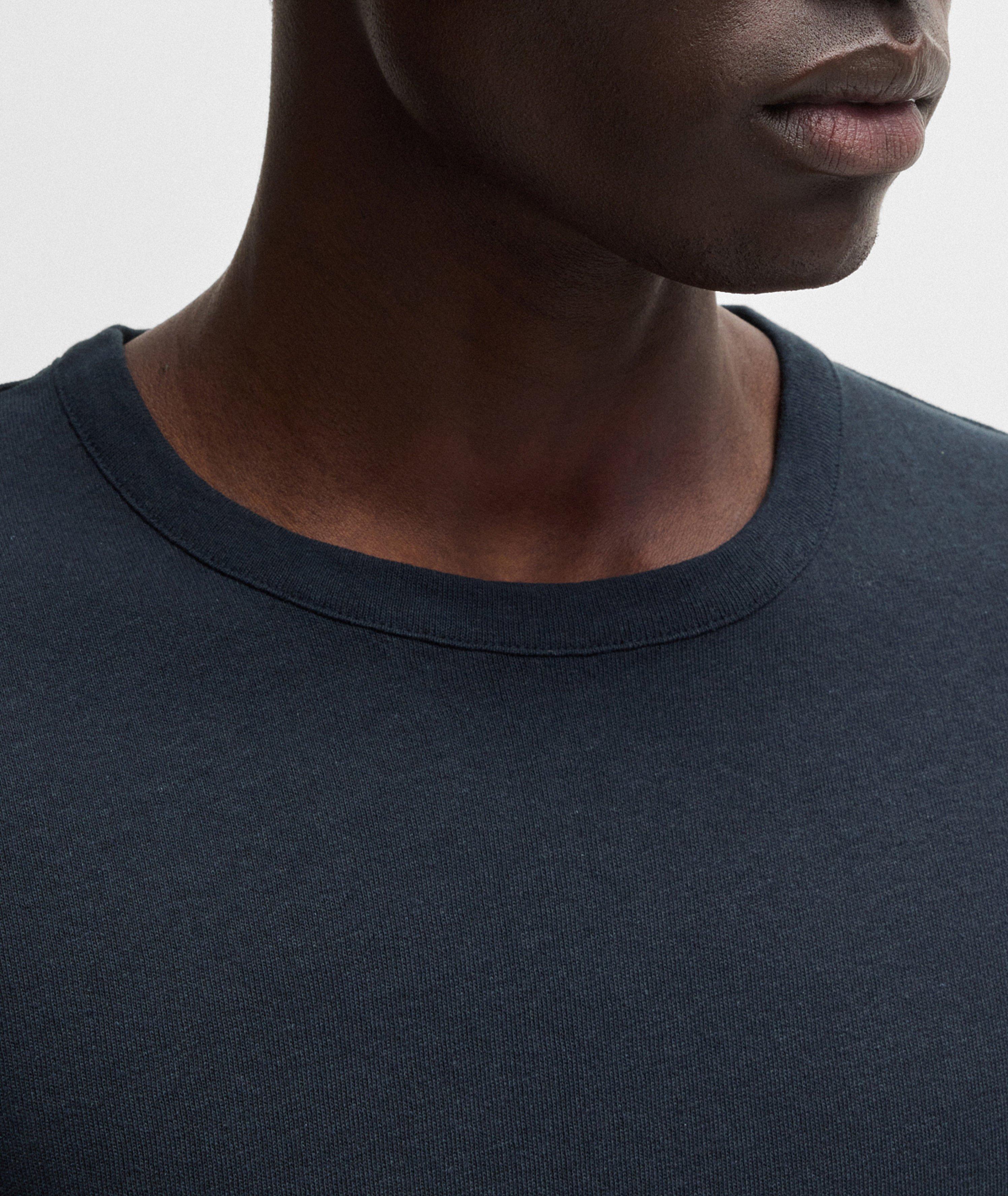 Taut Cotton-Linen Crewneck T-Shirt image 3