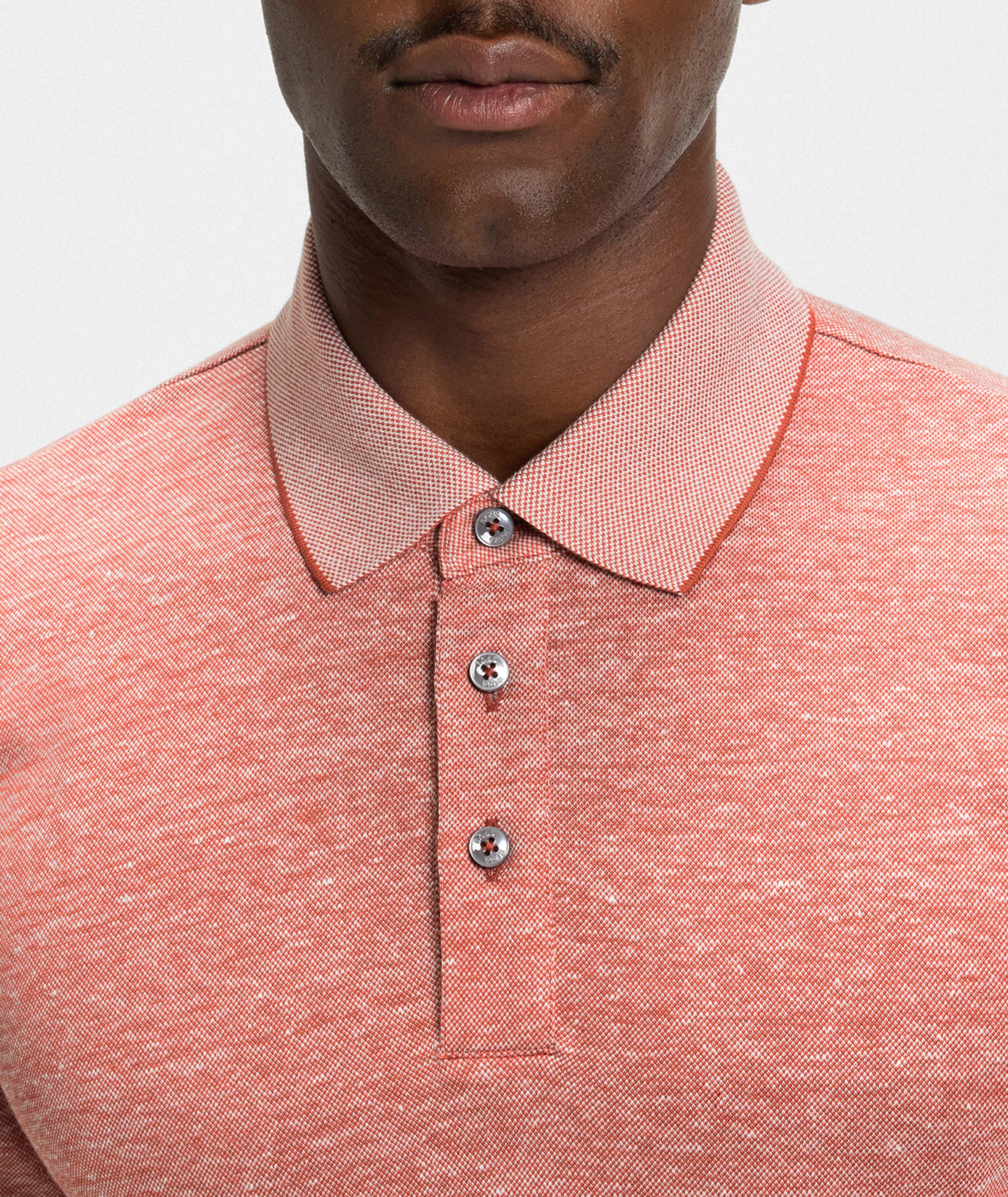 Cotton-Linen Knit Polo image 3