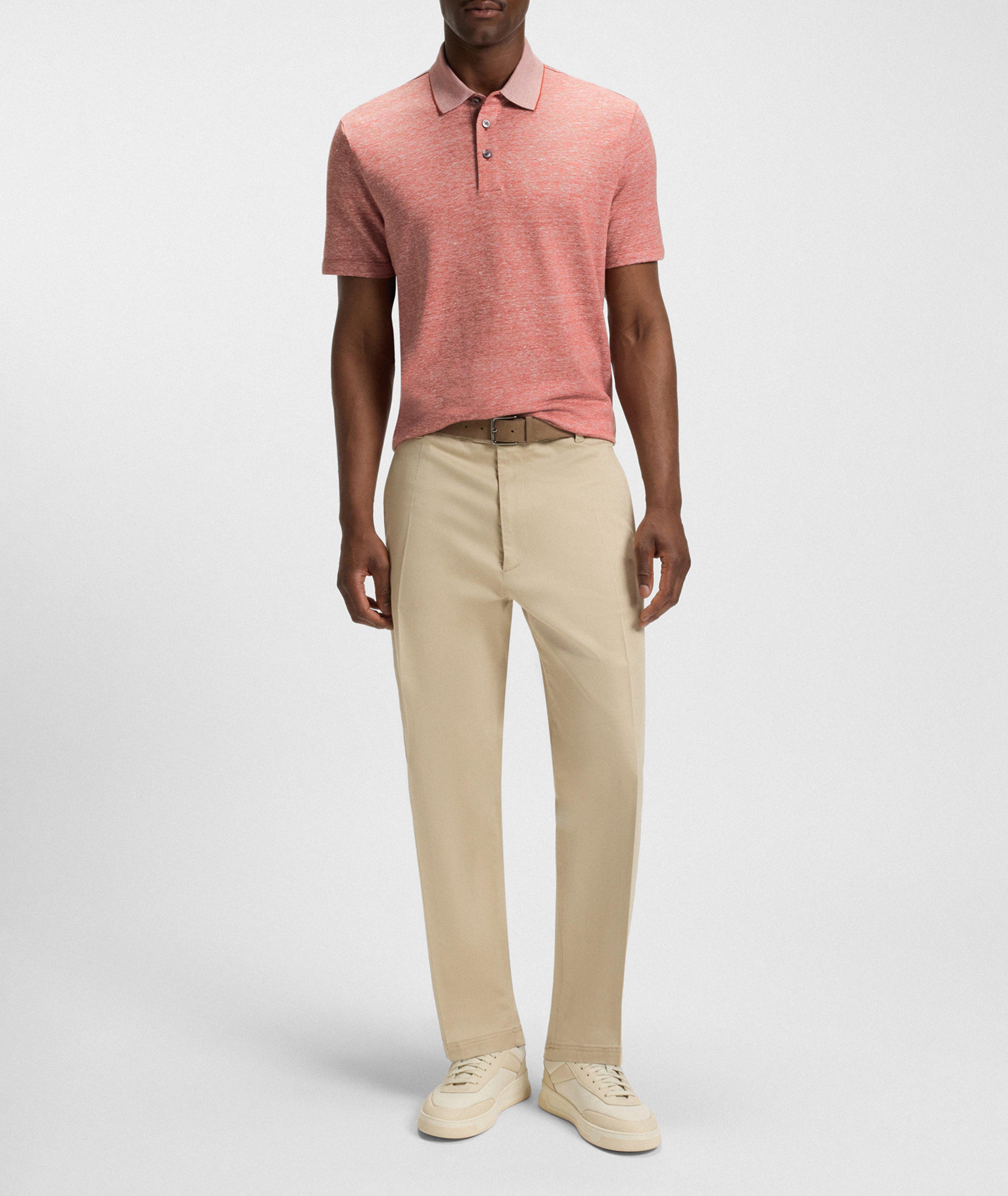 Cotton-Linen Knit Polo image 4