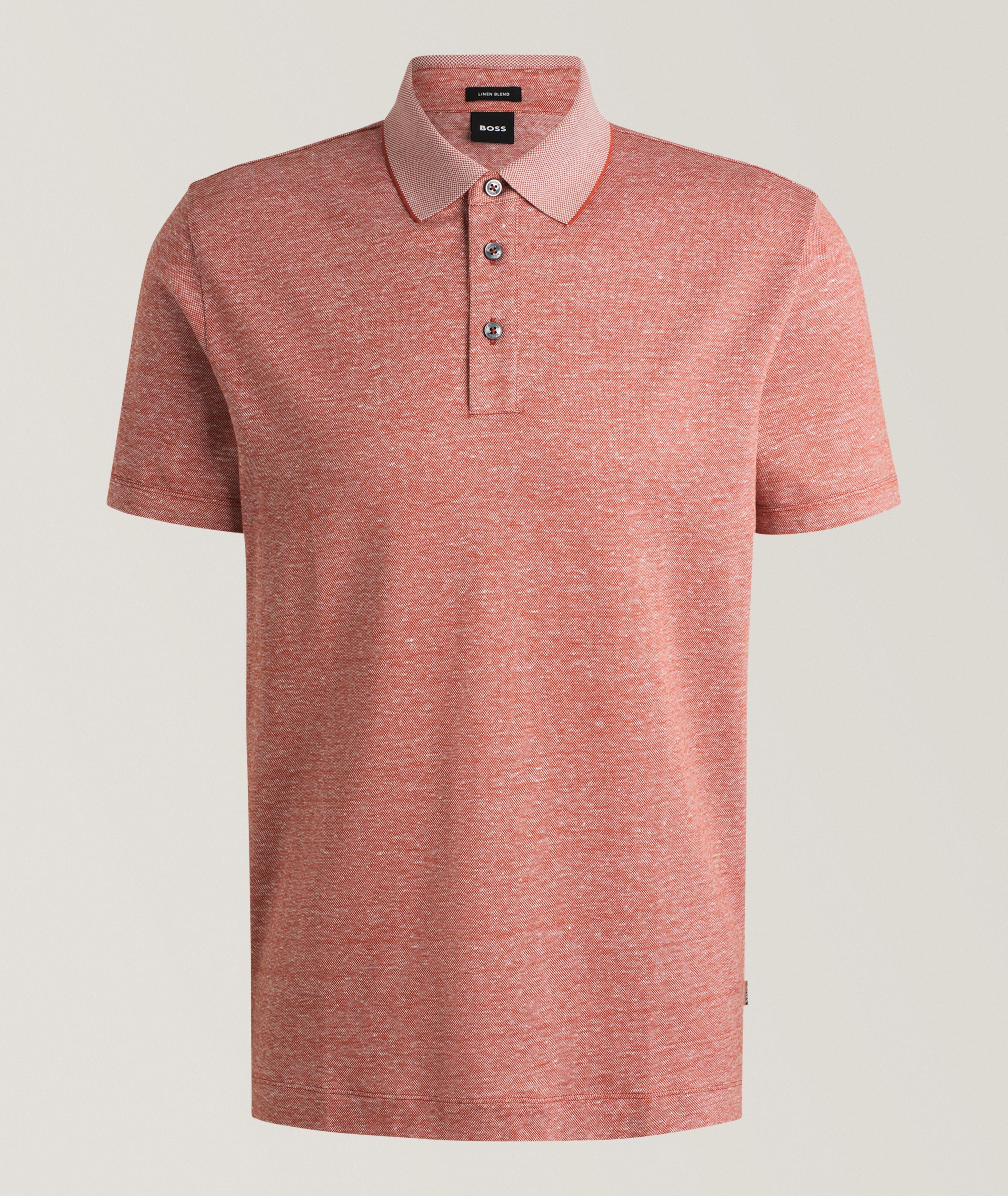 Cotton-Linen Knit Polo image 0