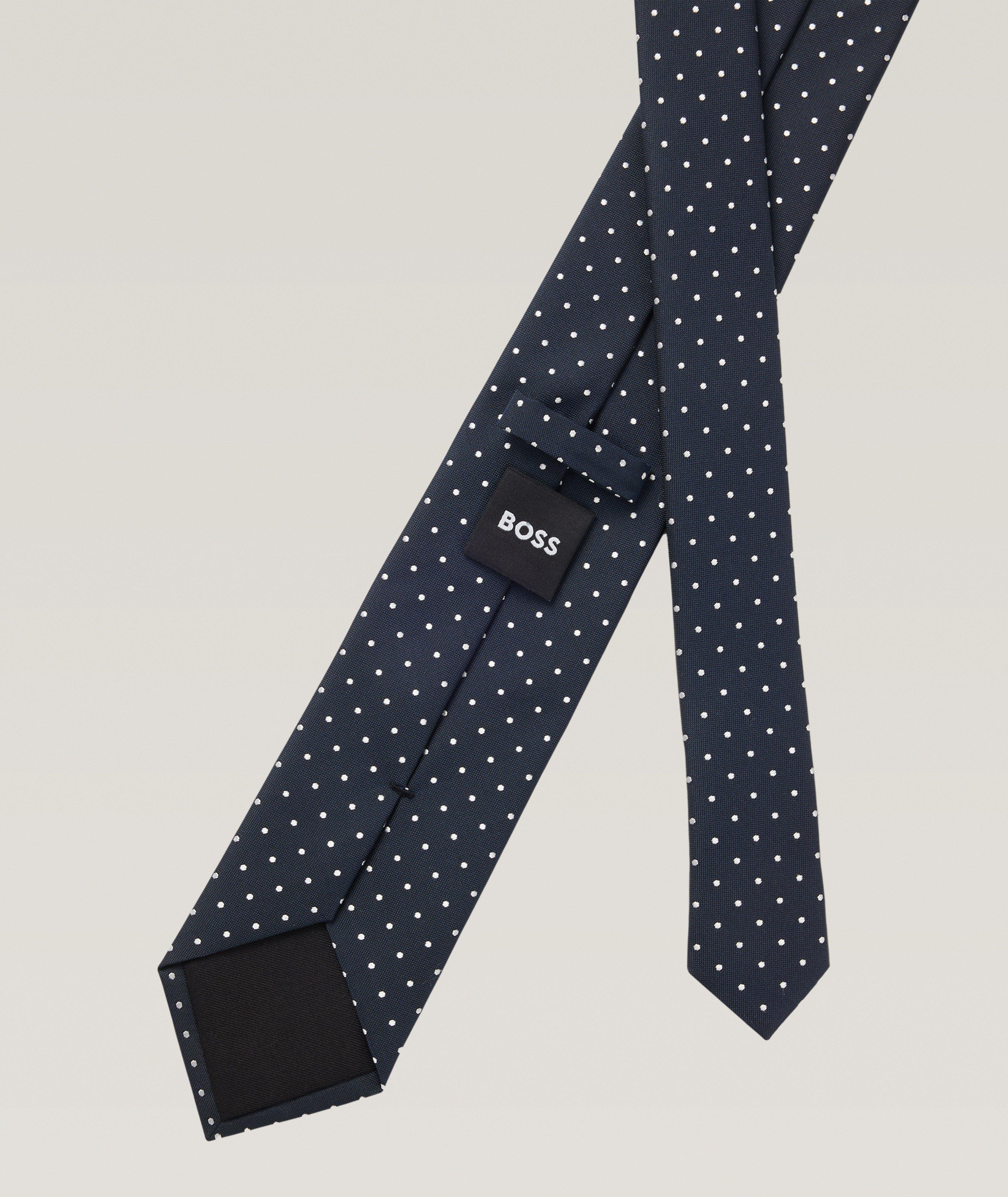 Polka Dot Silk-Blend Tie image 1