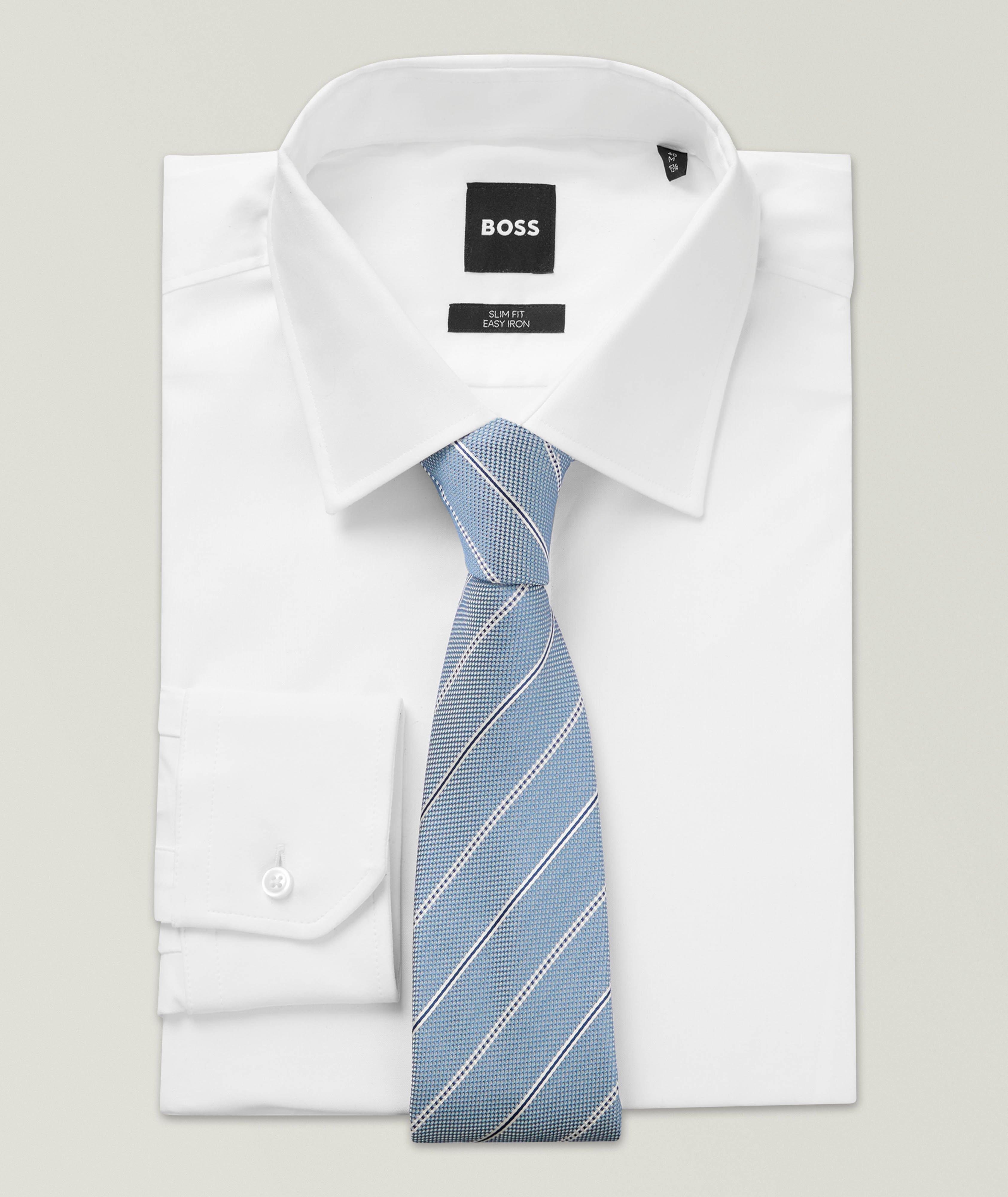 Diagonal Stripe Silk-Blend Tie image 2