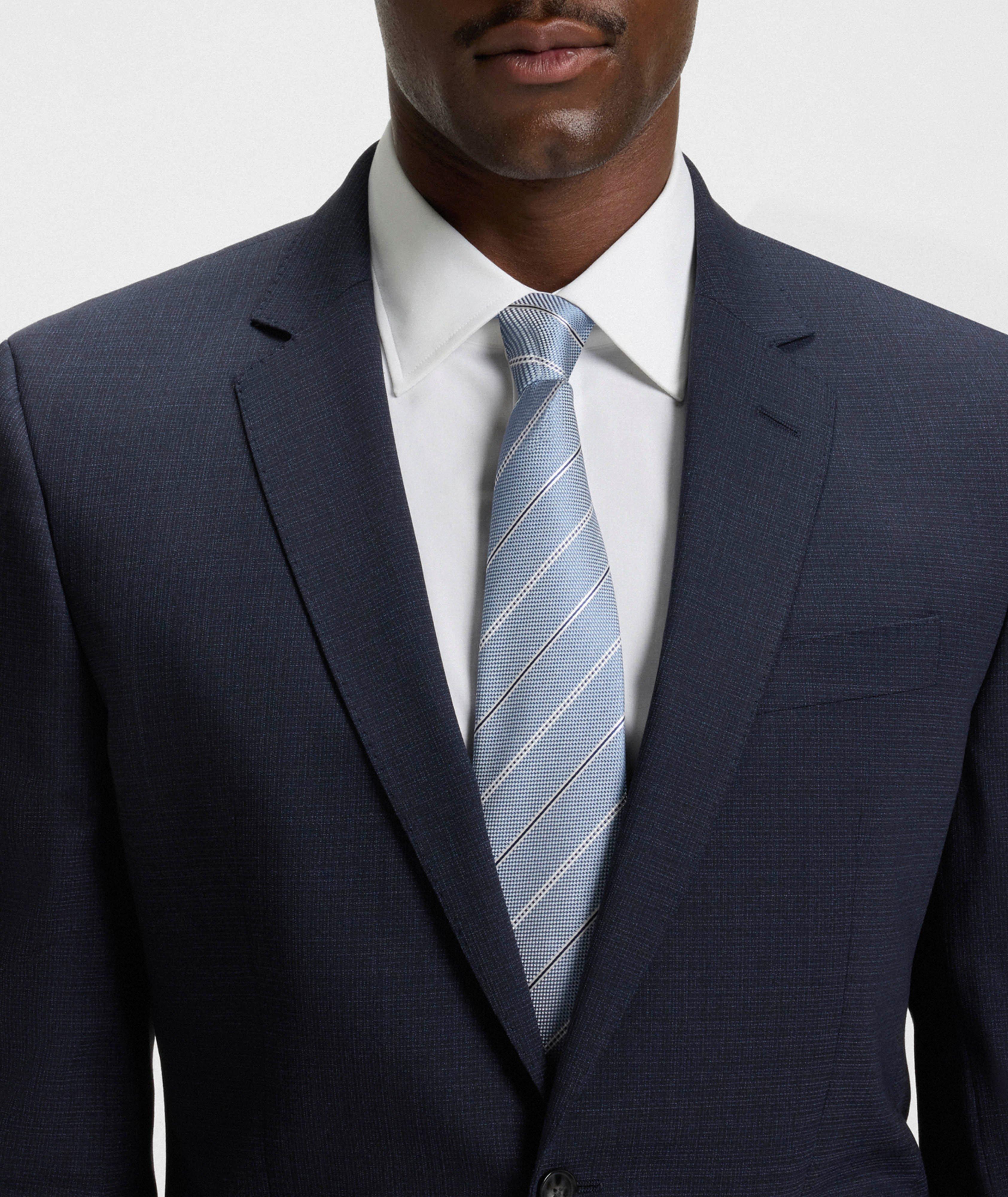 Diagonal Stripe Silk-Blend Tie image 3