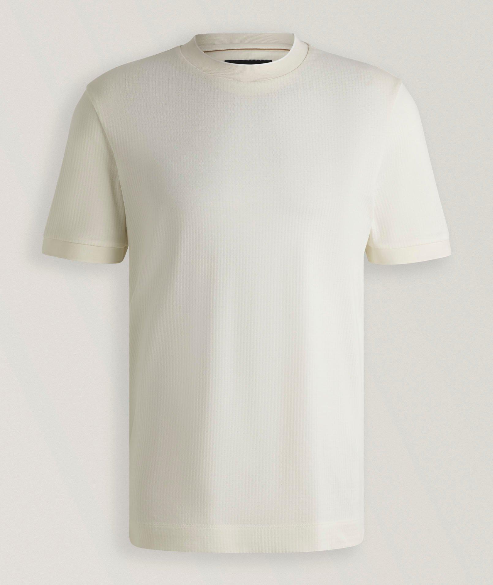 Tesar Cotton-Silk Stripe T-Shirt  image 0