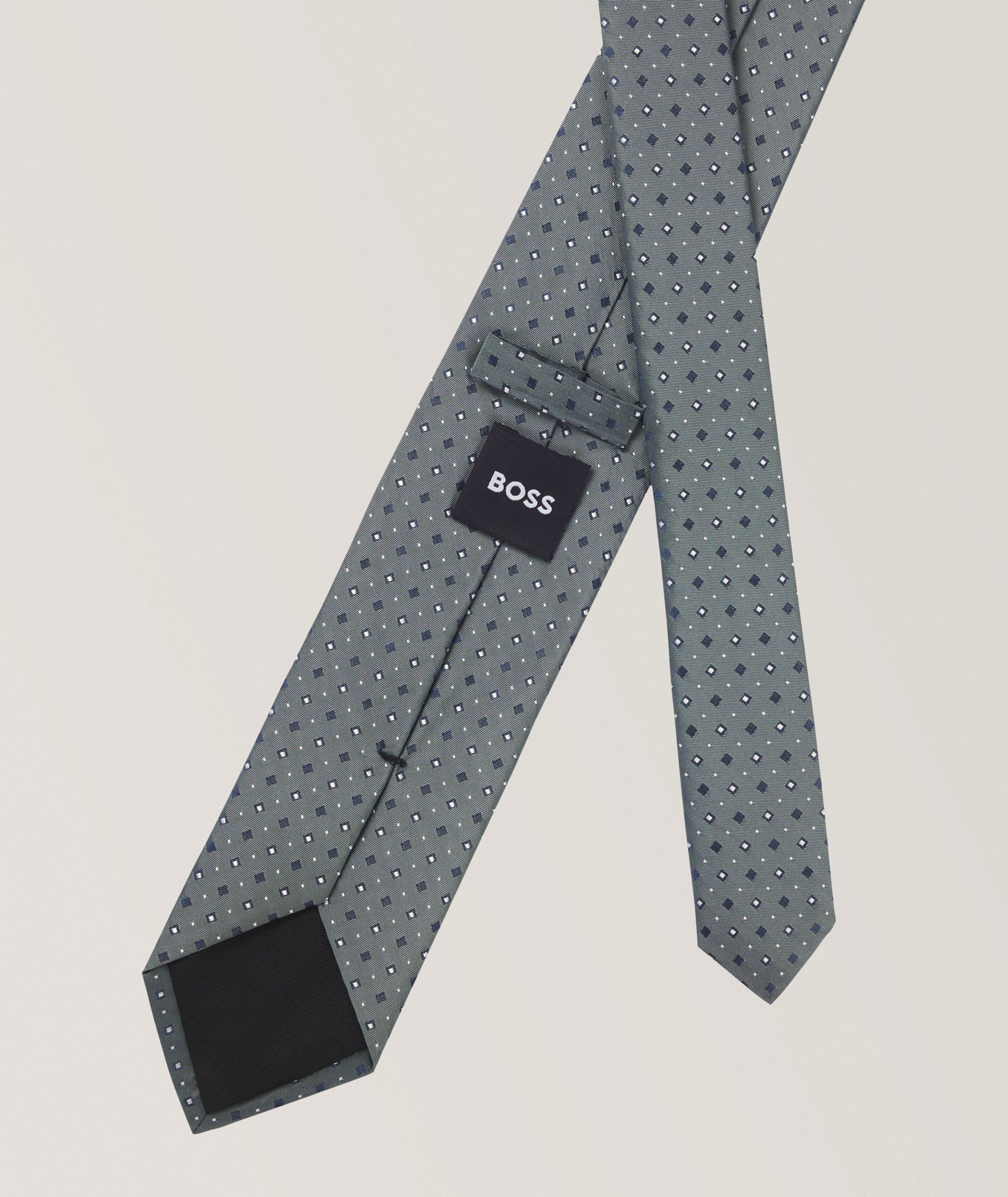 Micro-Diamond Silk-Blend Tie  image 1