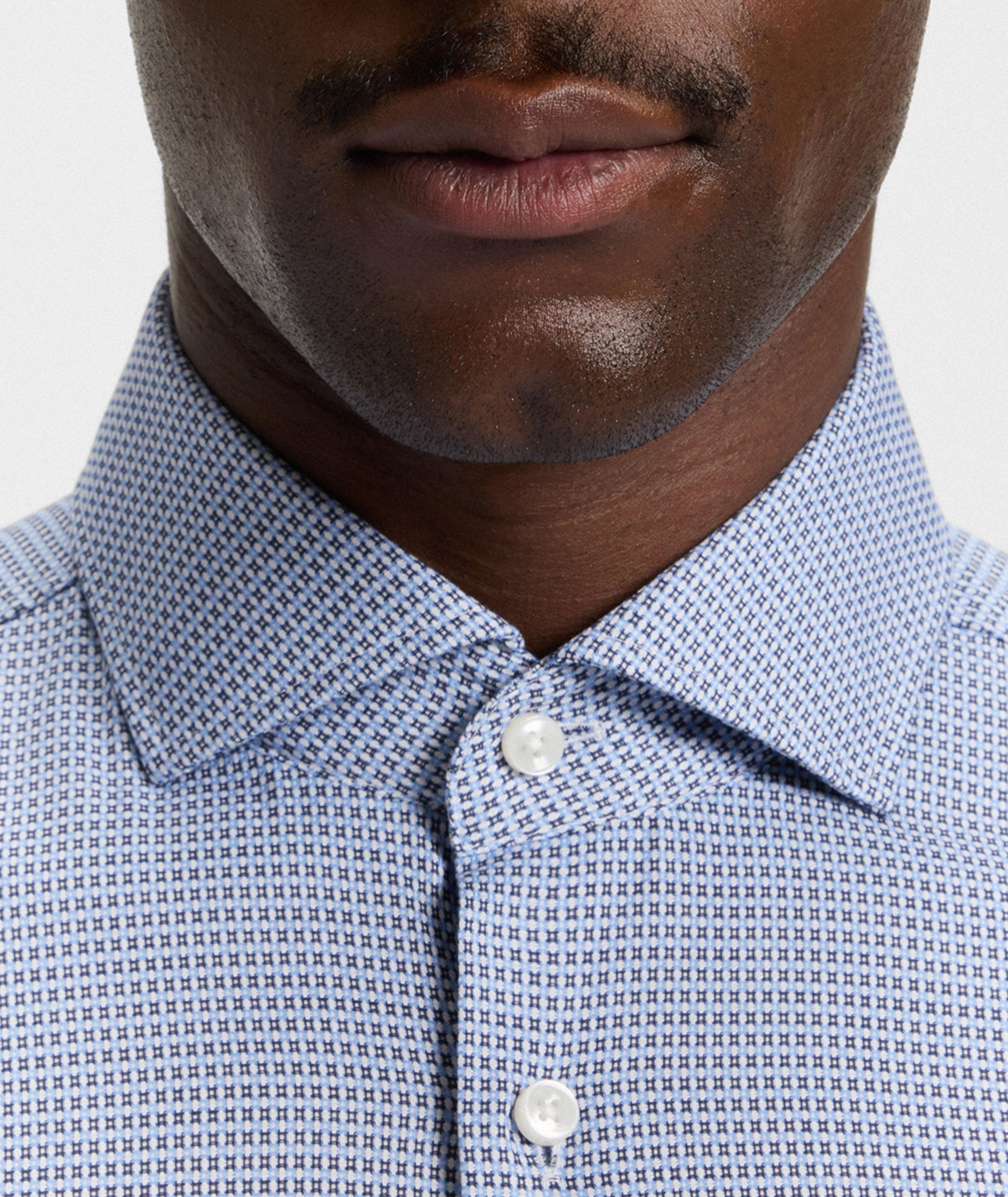 Checkered Slim-Fit Dress Shirt image 3