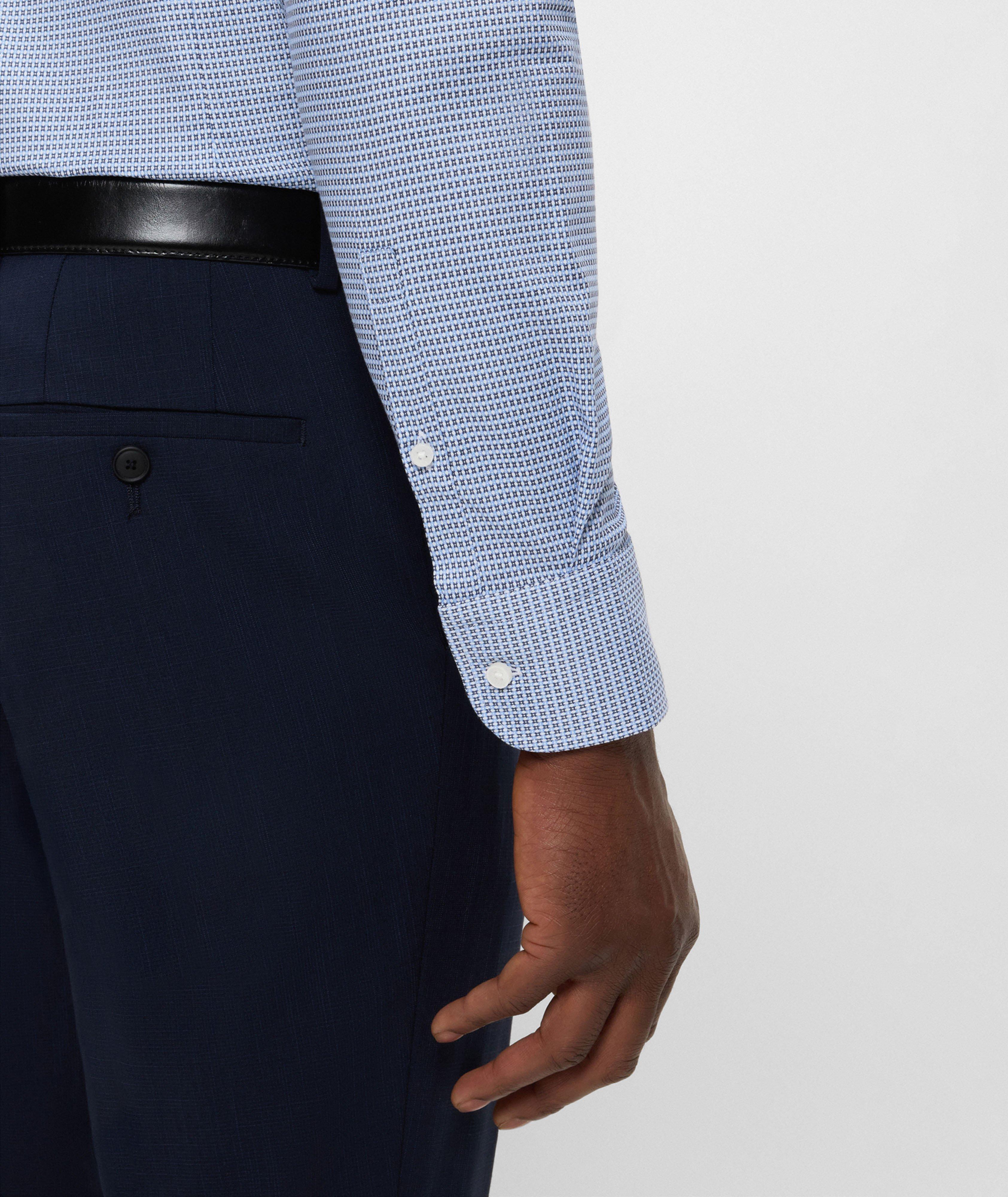 Checkered Slim-Fit Dress Shirt image 4