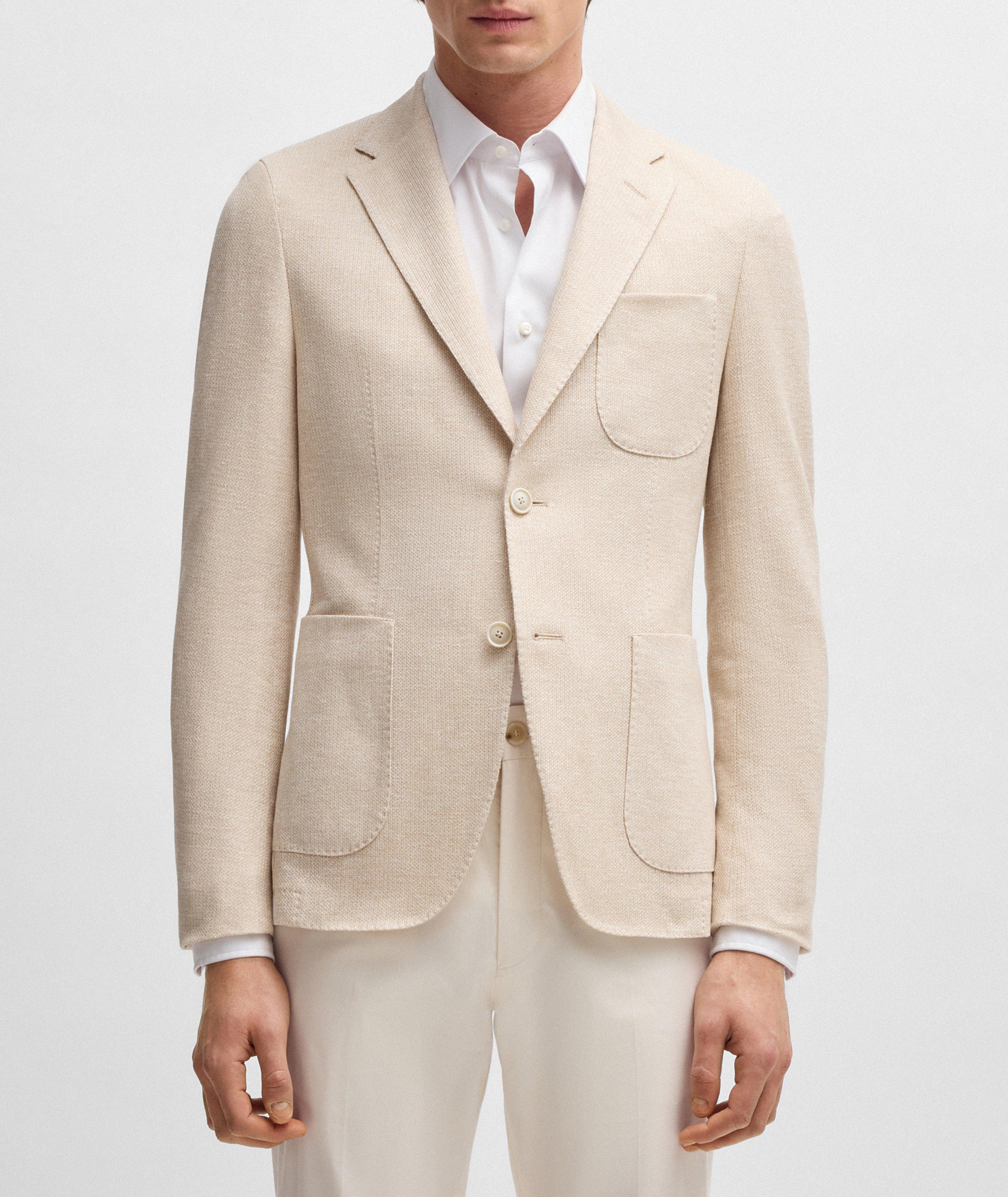 Heston Linen-Cotton Jersey Sport Jacket image 1