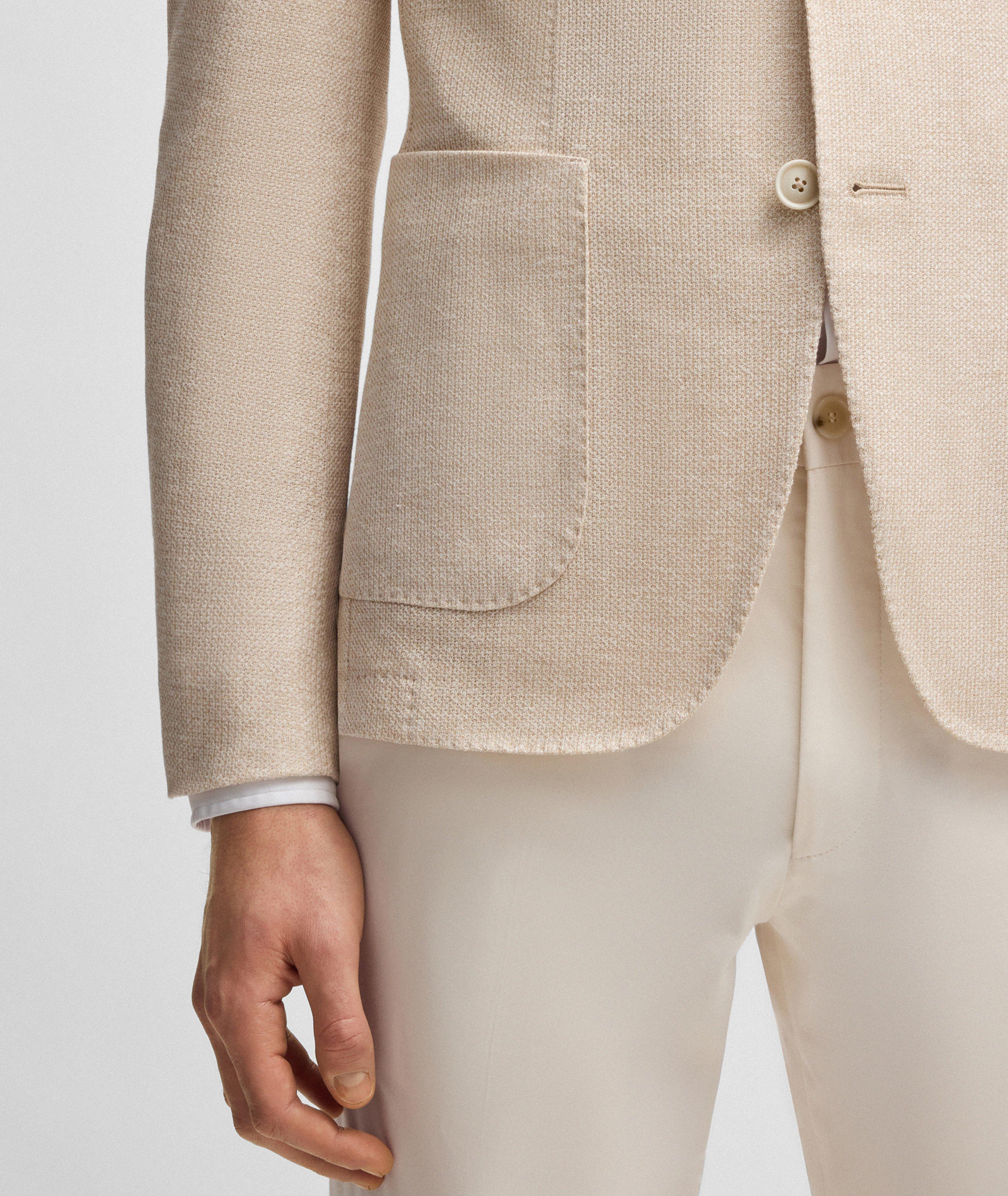 Heston Linen-Cotton Jersey Sport Jacket image 4