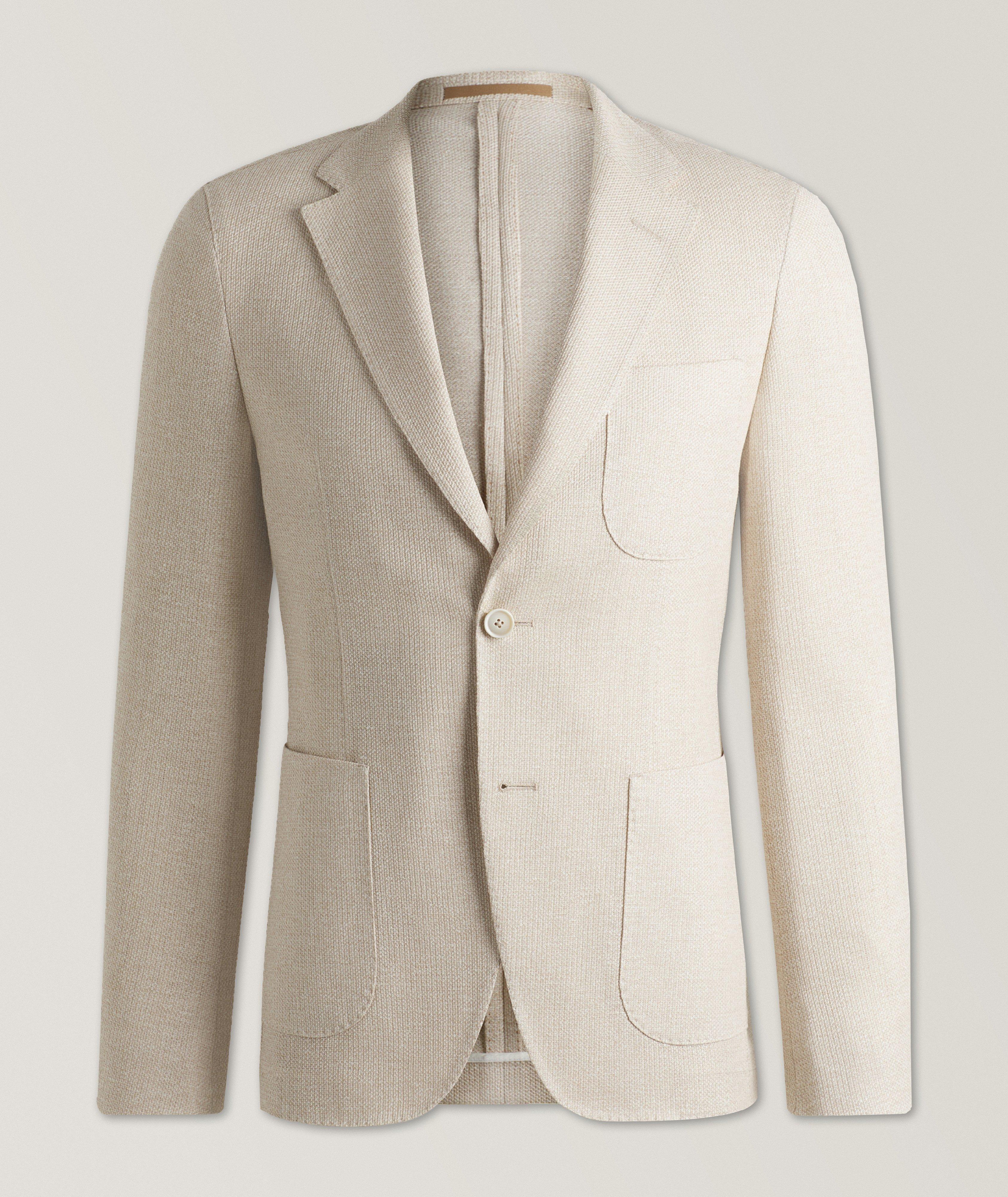 Heston Linen-Cotton Jersey Sport Jacket image 0