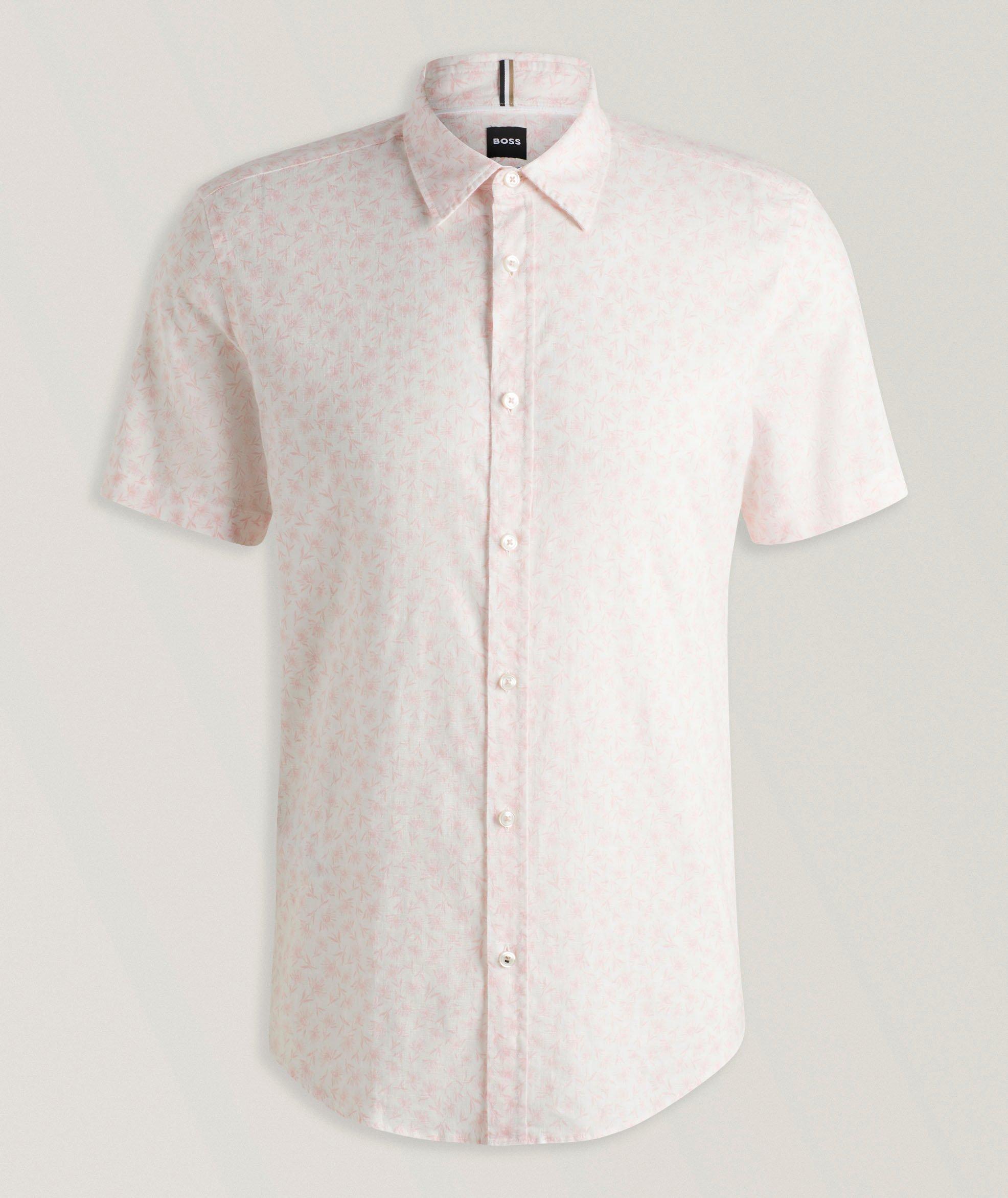 Roan Floral Stretch-Linen Shirt image 0