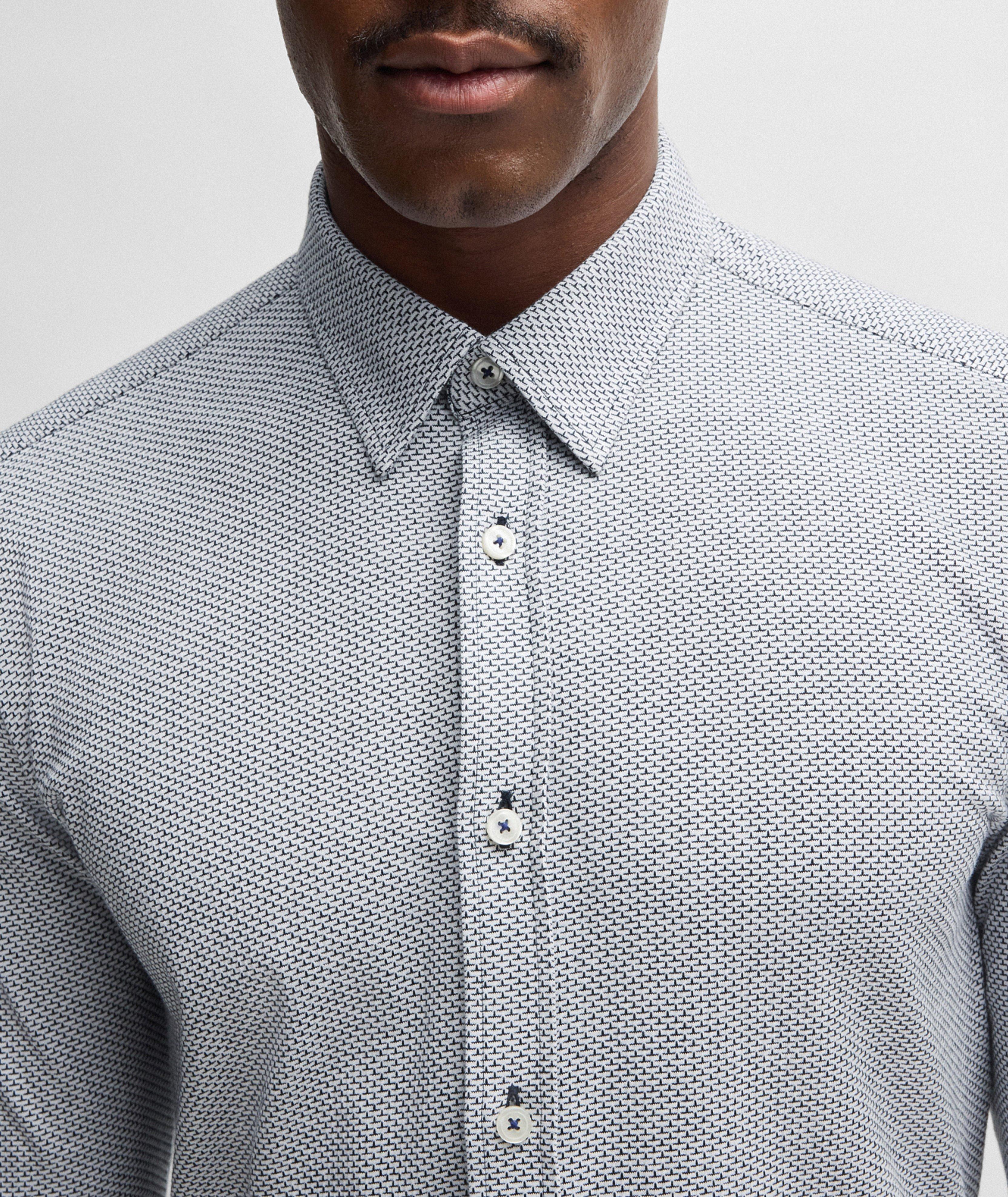 Roan Slim-Fit Jacquard Jersey Shirt  image 3