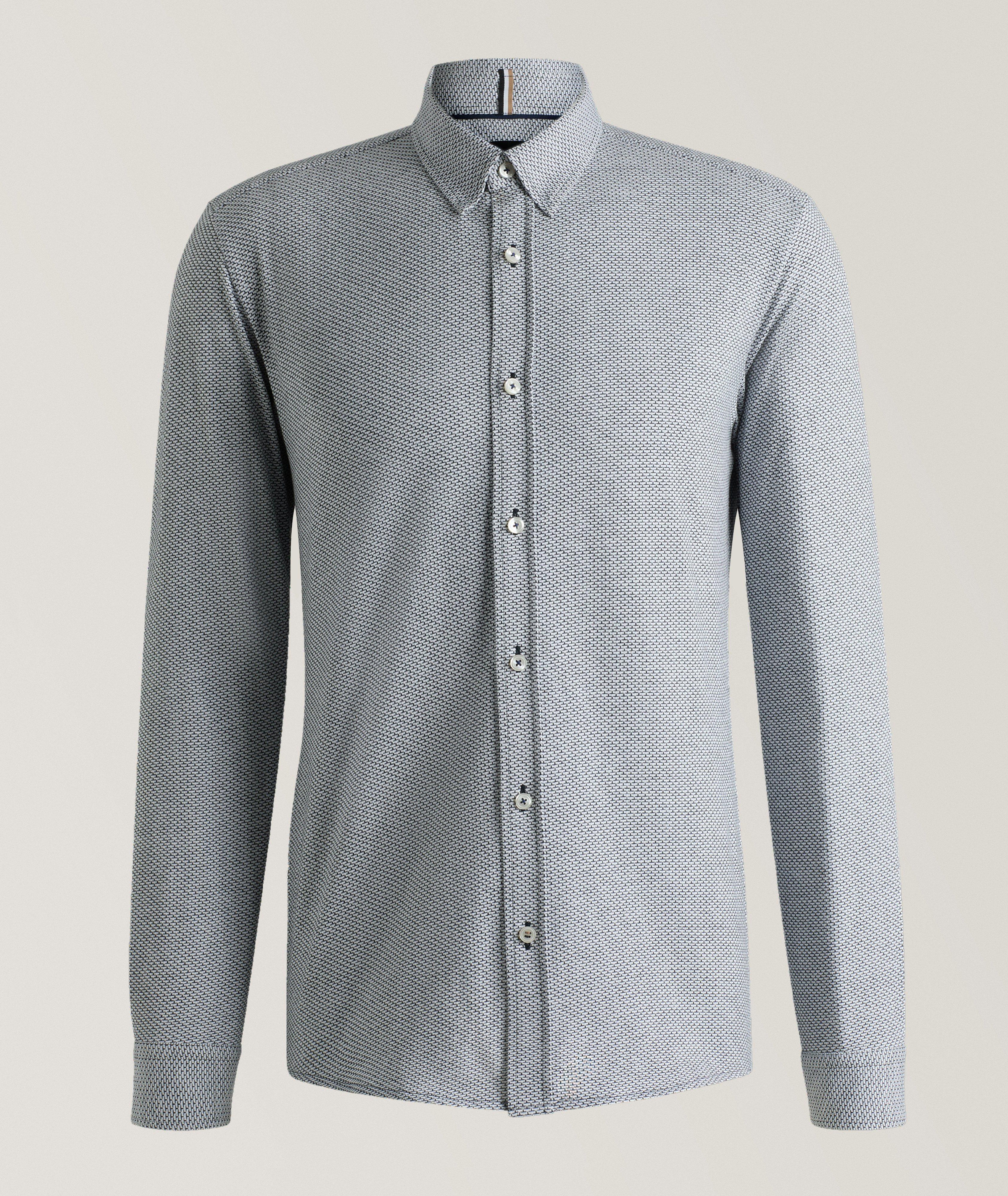 Roan Slim-Fit Jacquard Jersey Shirt  image 0