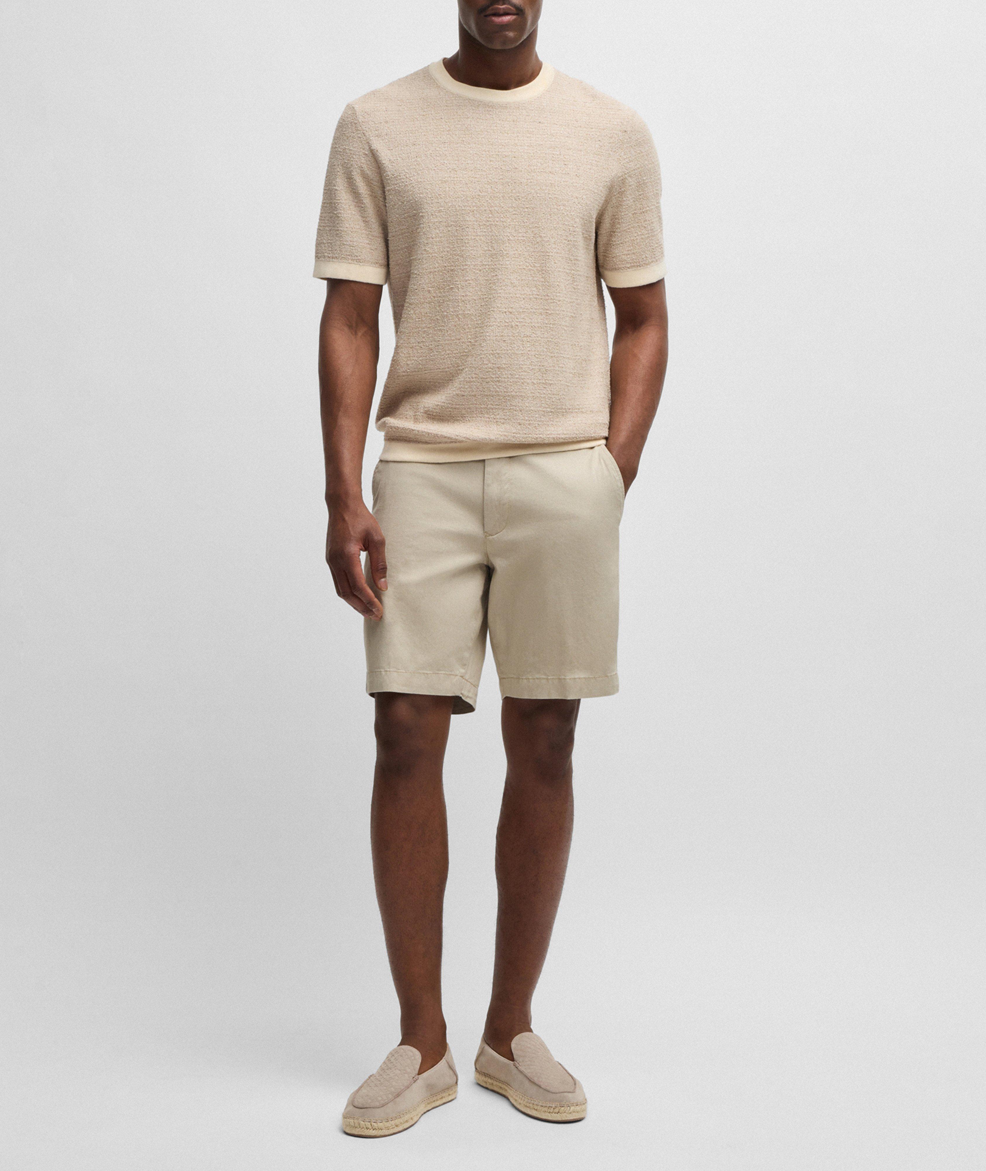 Slim-Fit Stretch-Cotton Shorts image 5