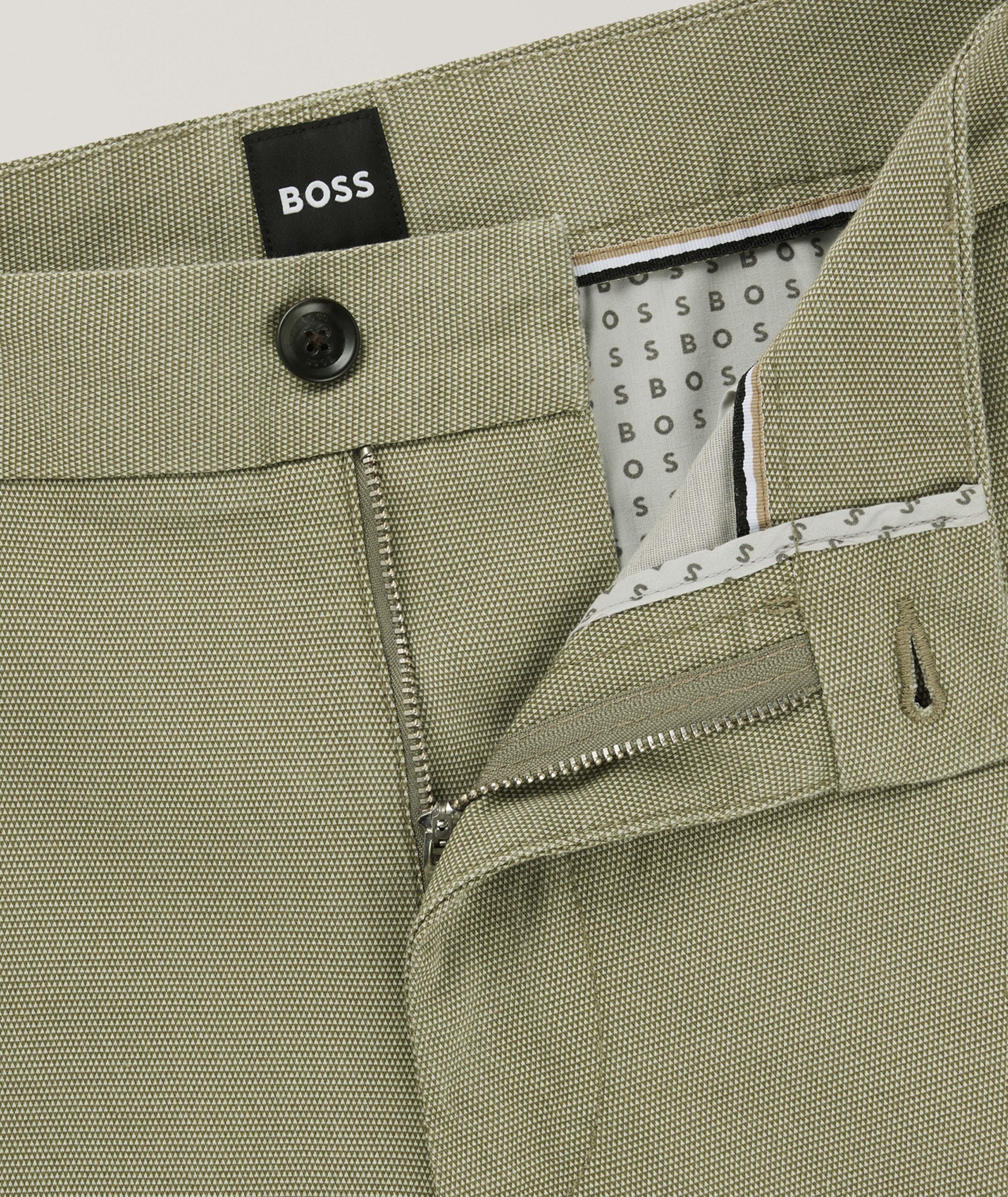 Cotton-Blend Tapered Pants image 1