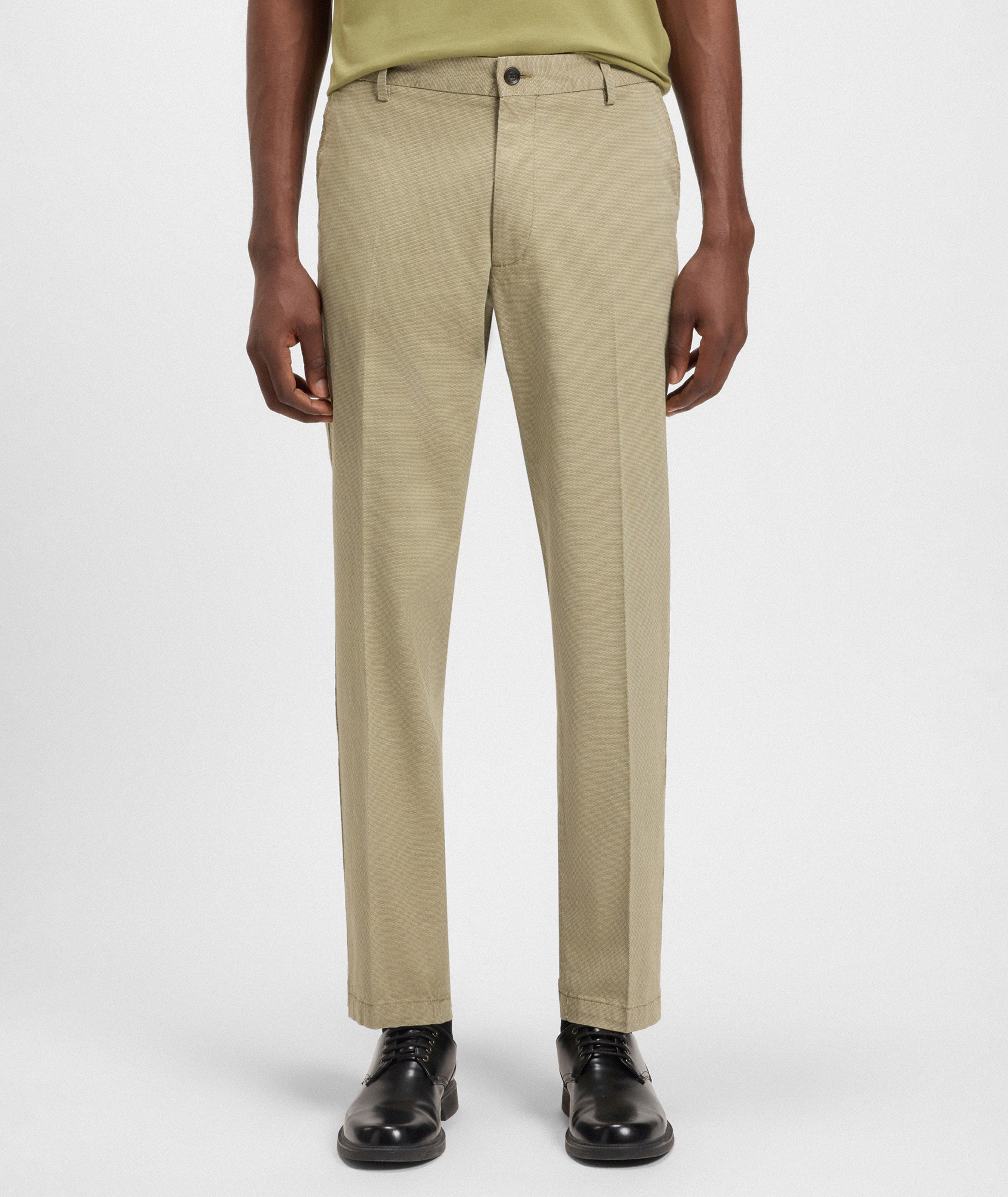 Cotton-Blend Tapered Pants image 2