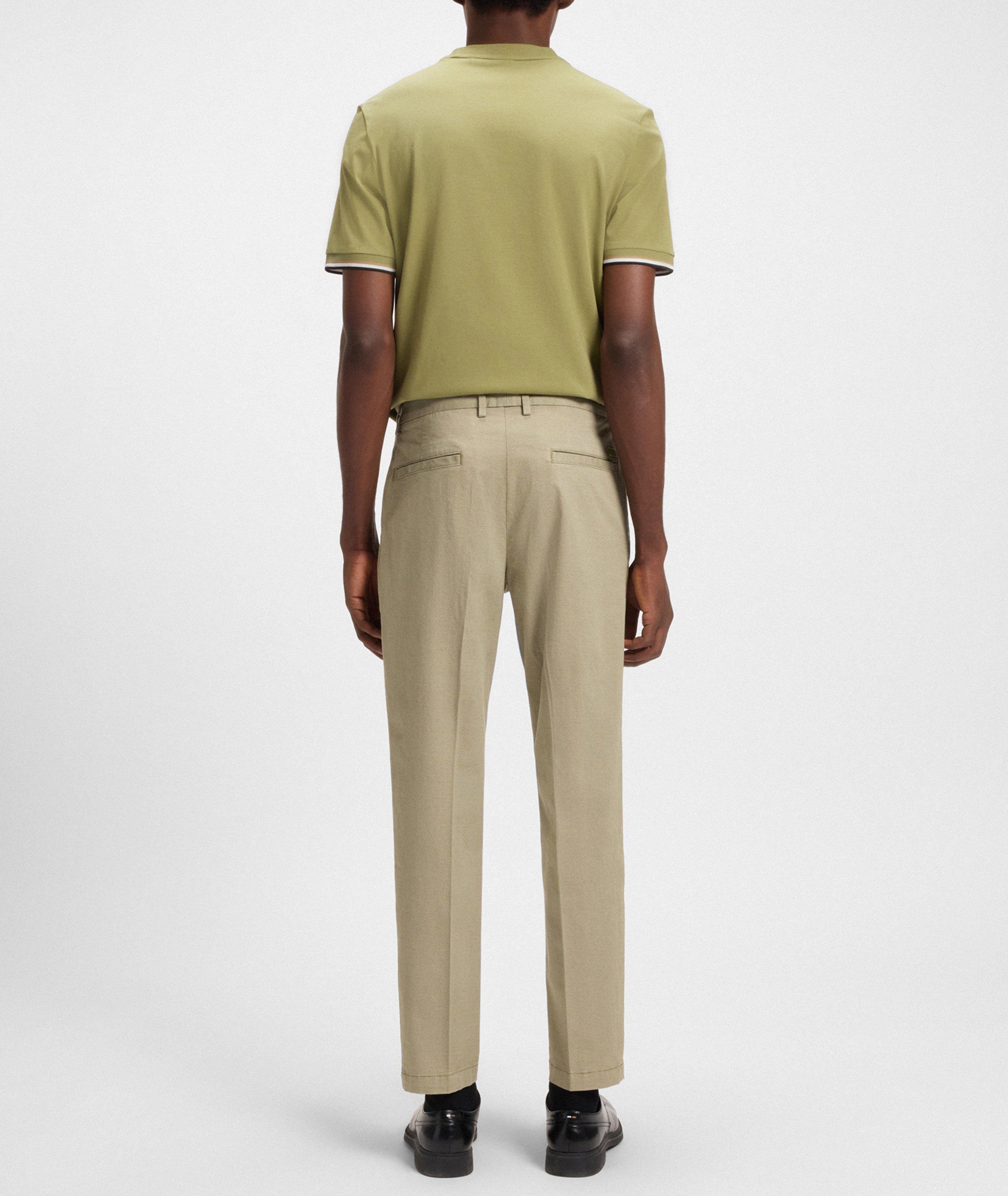 Cotton-Blend Tapered Pants image 3