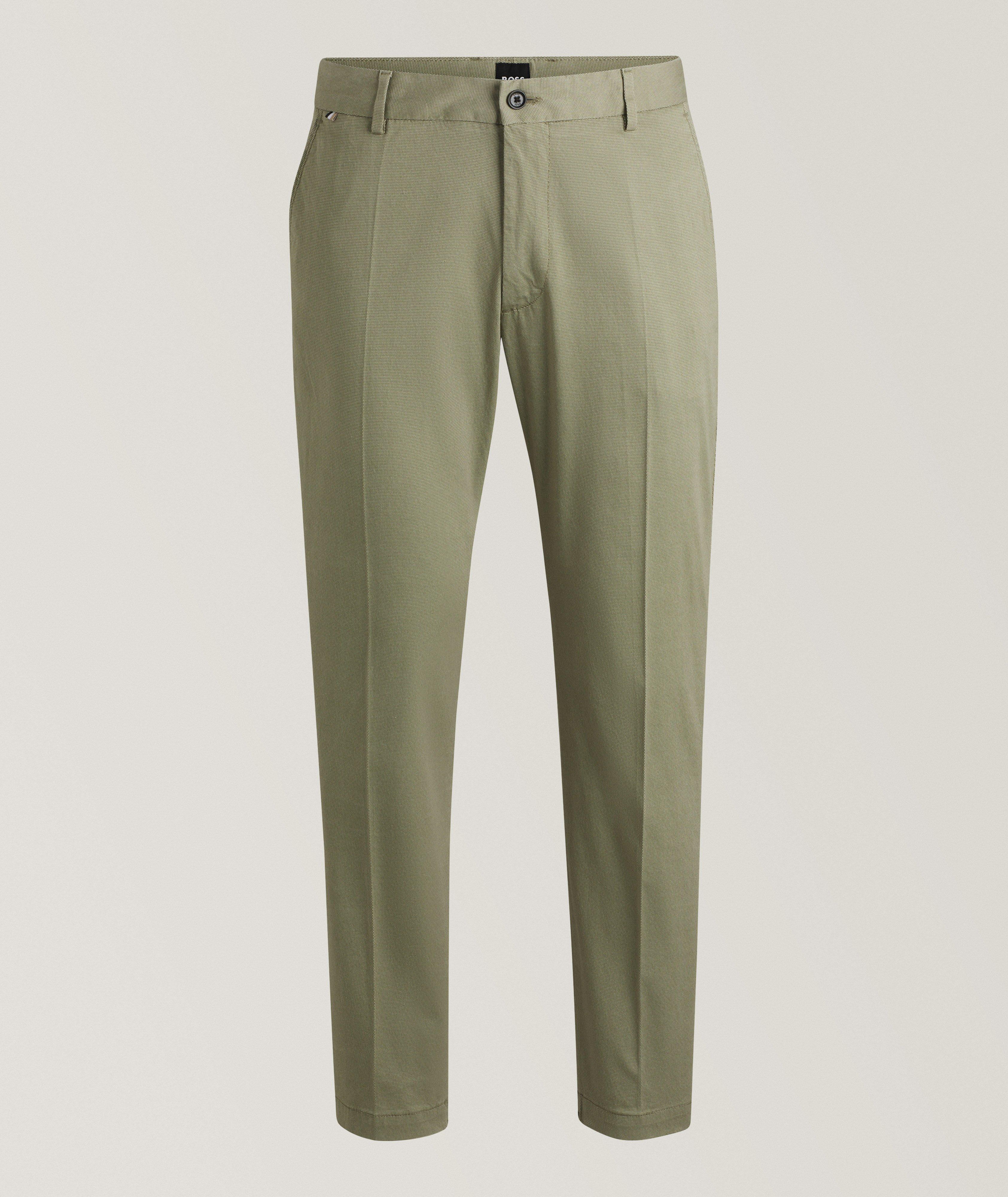 Cotton-Blend Tapered Pants image 0