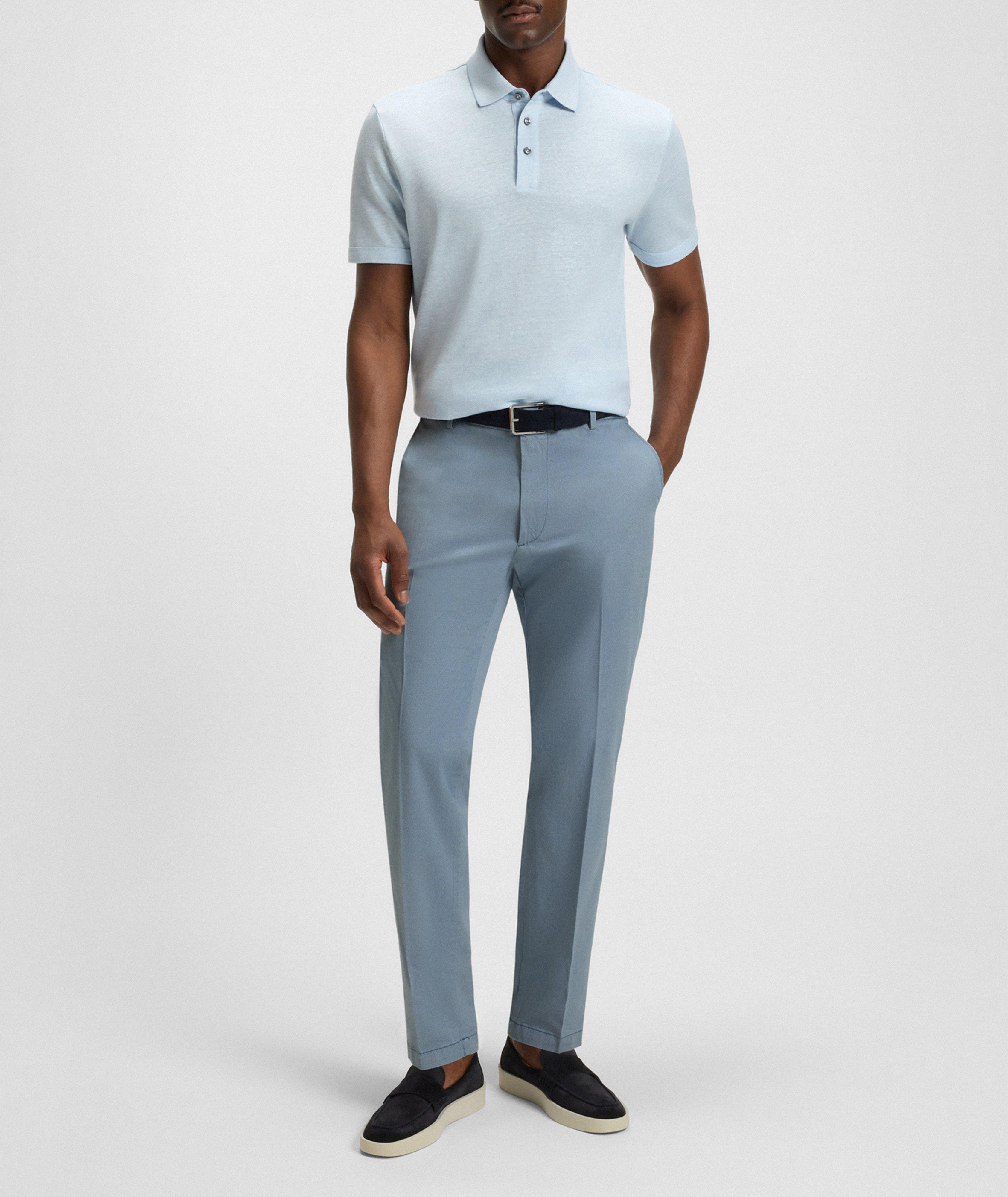 Tapered Stretch-Cotton Pants image 5