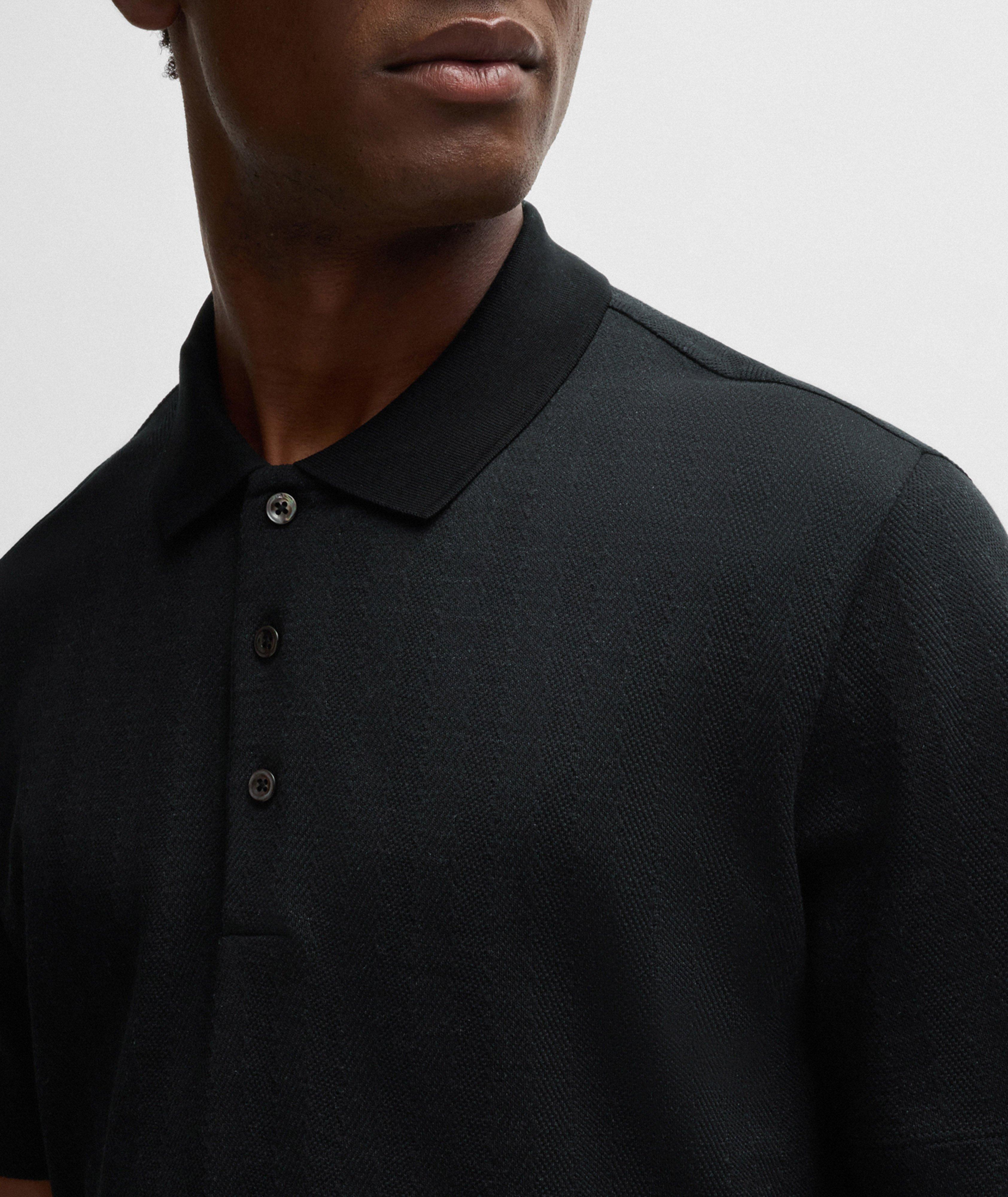 Herringbone Cotton-Wool Polo image 3