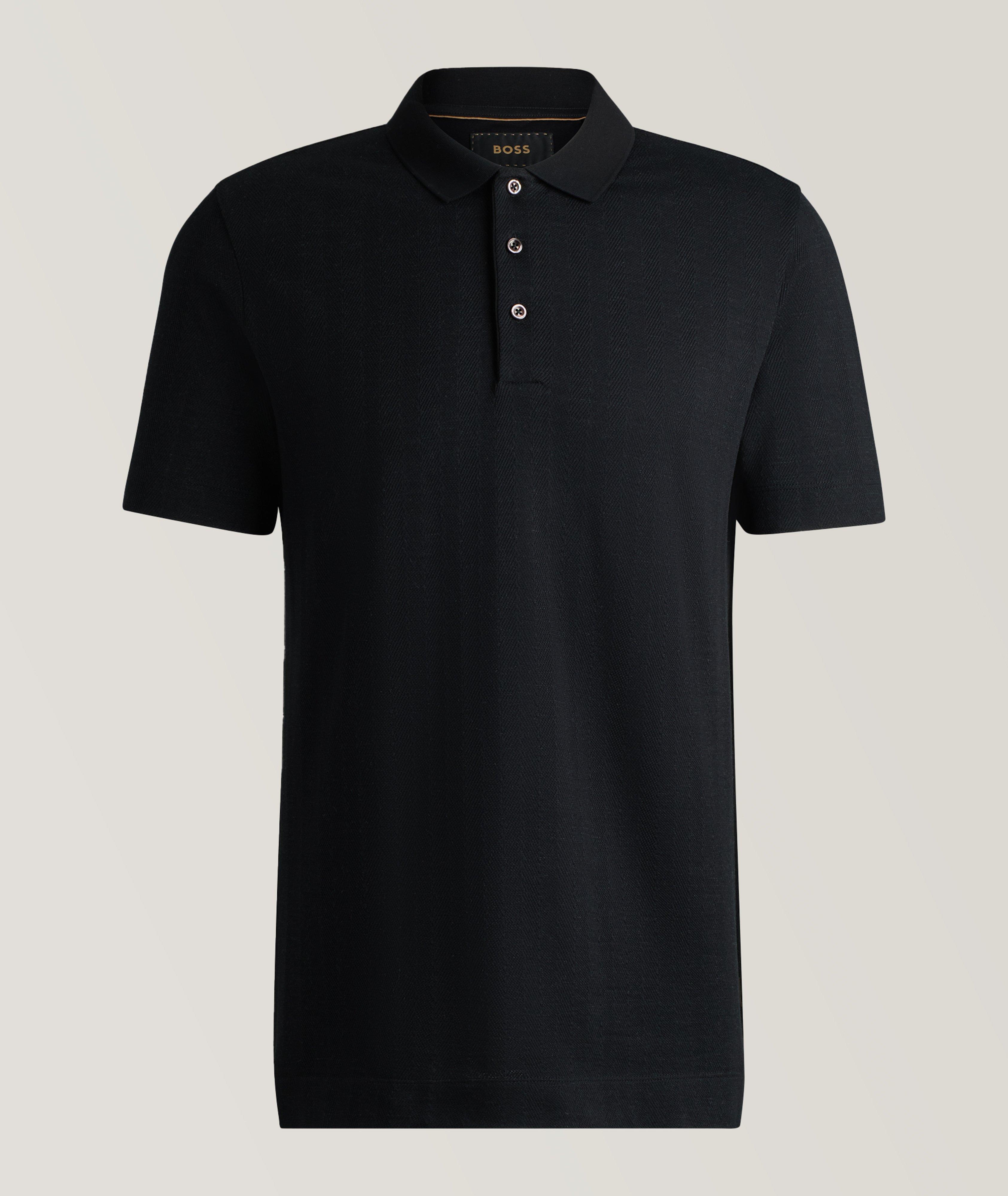 Herringbone Cotton-Wool Polo image 0