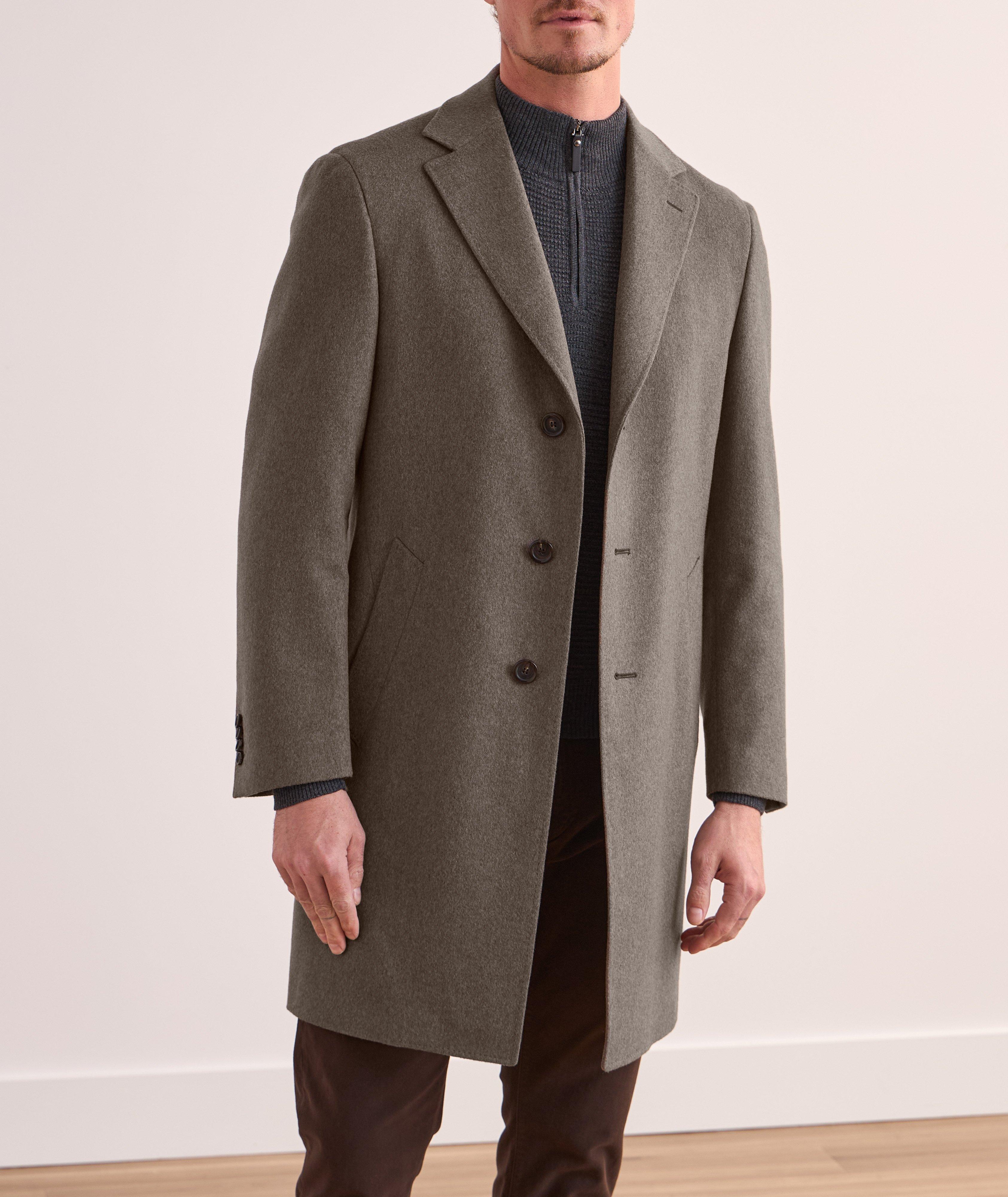 Single-Breasted Wool Overcoat image 1