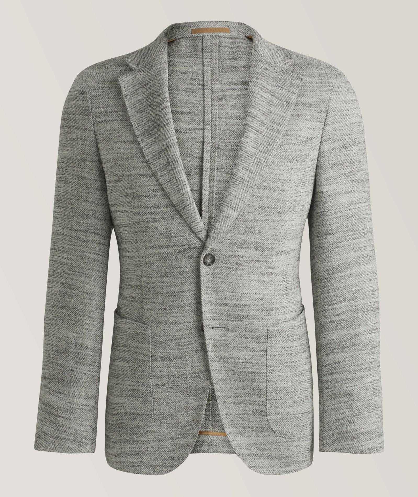 BOSS Hetson Herringbone Alpaca-Blend Sport Jacket