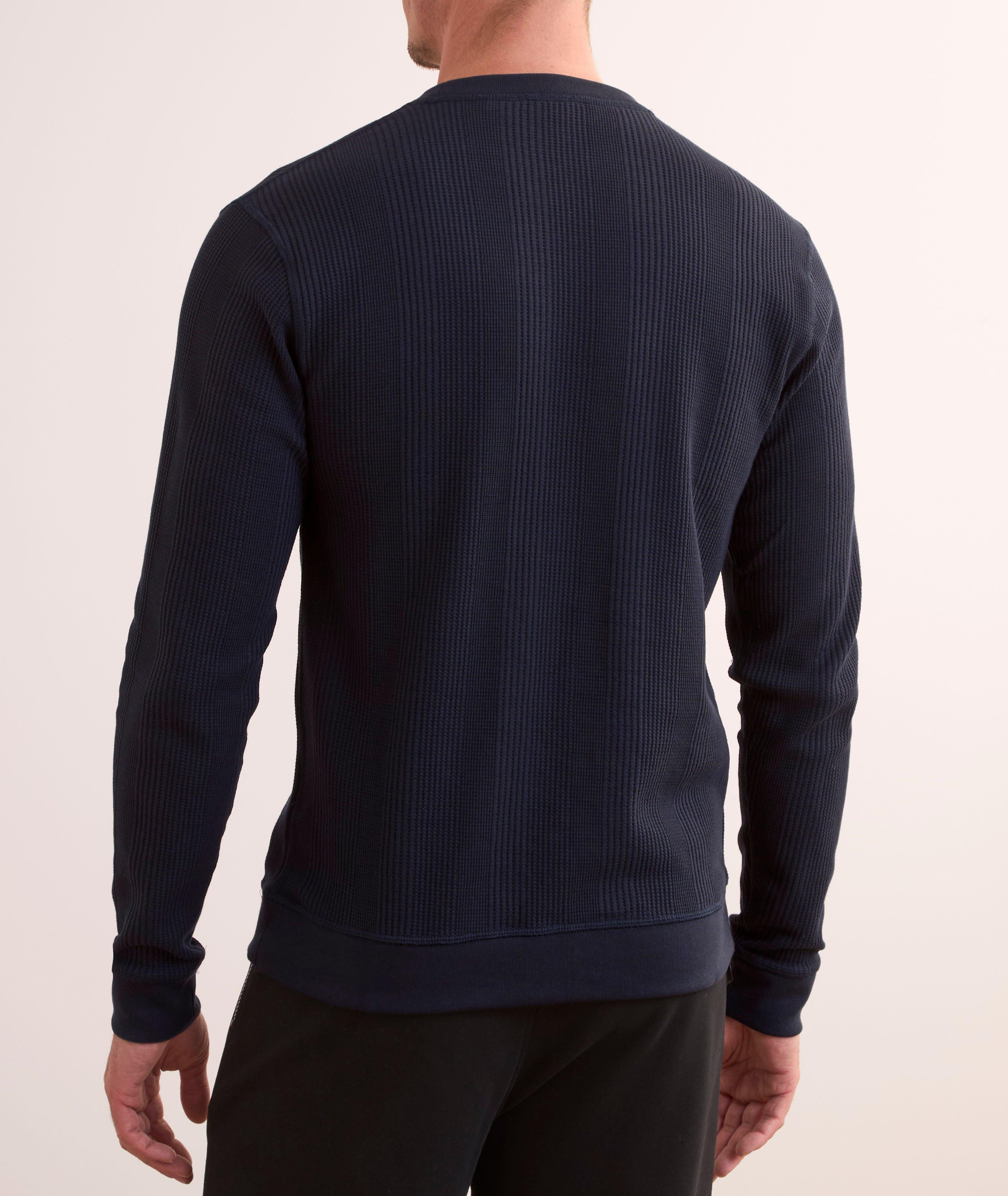 Pull en tricot gaufré avec logo brodé image 2
