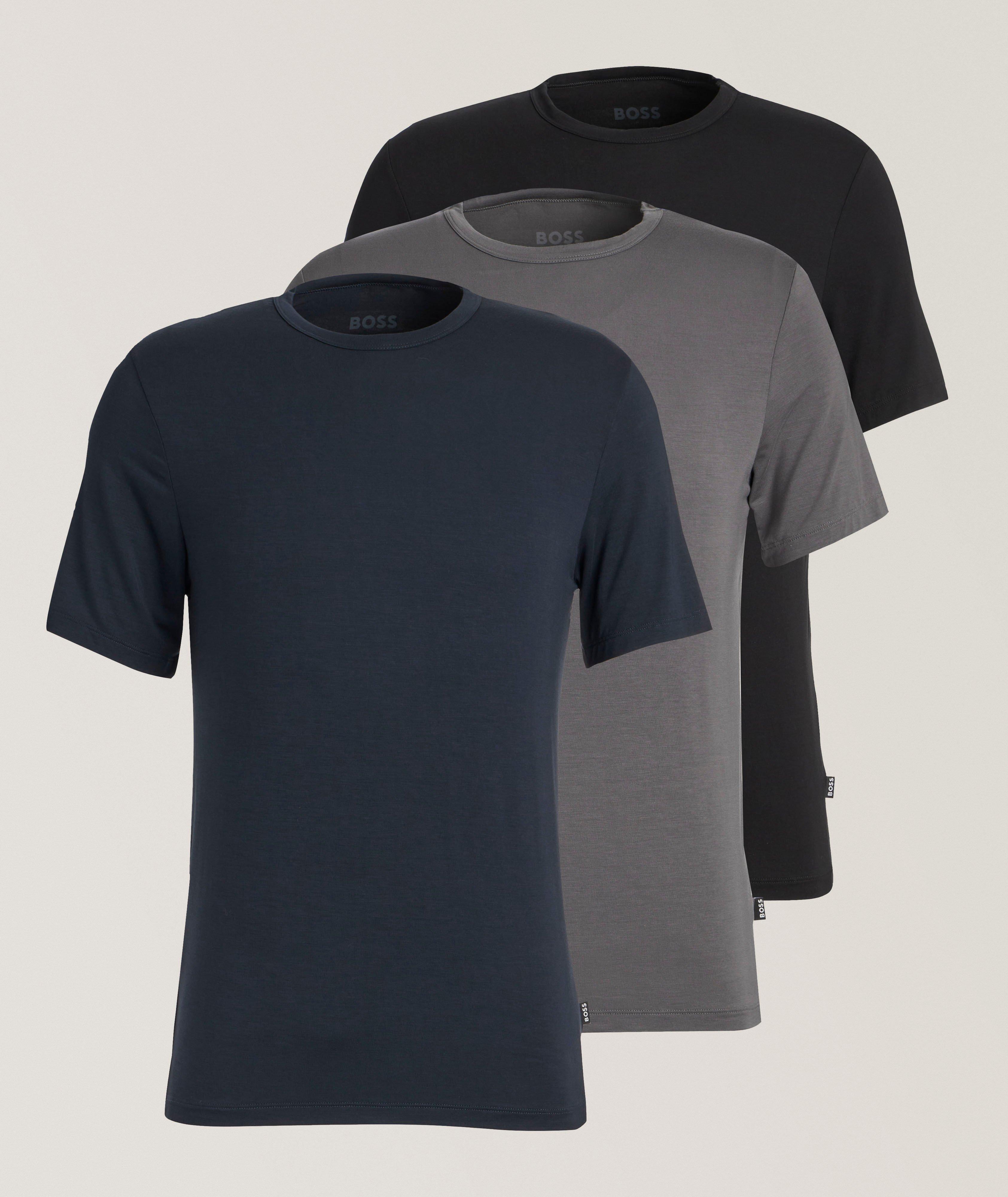 Ensemble de trois t-shirts en fibres de bambou extensibles image 0