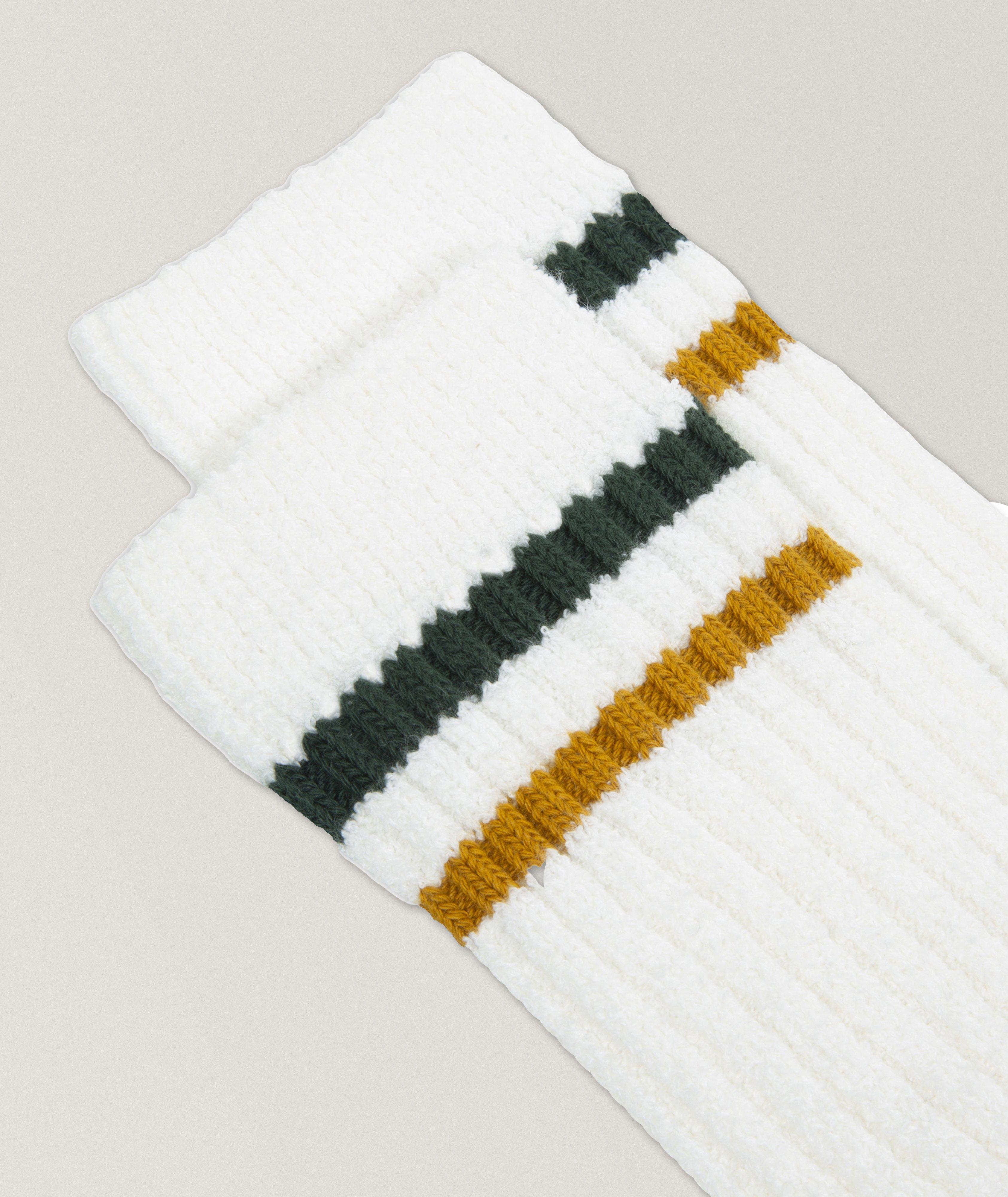 Kauna Cotton-Blend Striped Ribbed Socks image 1