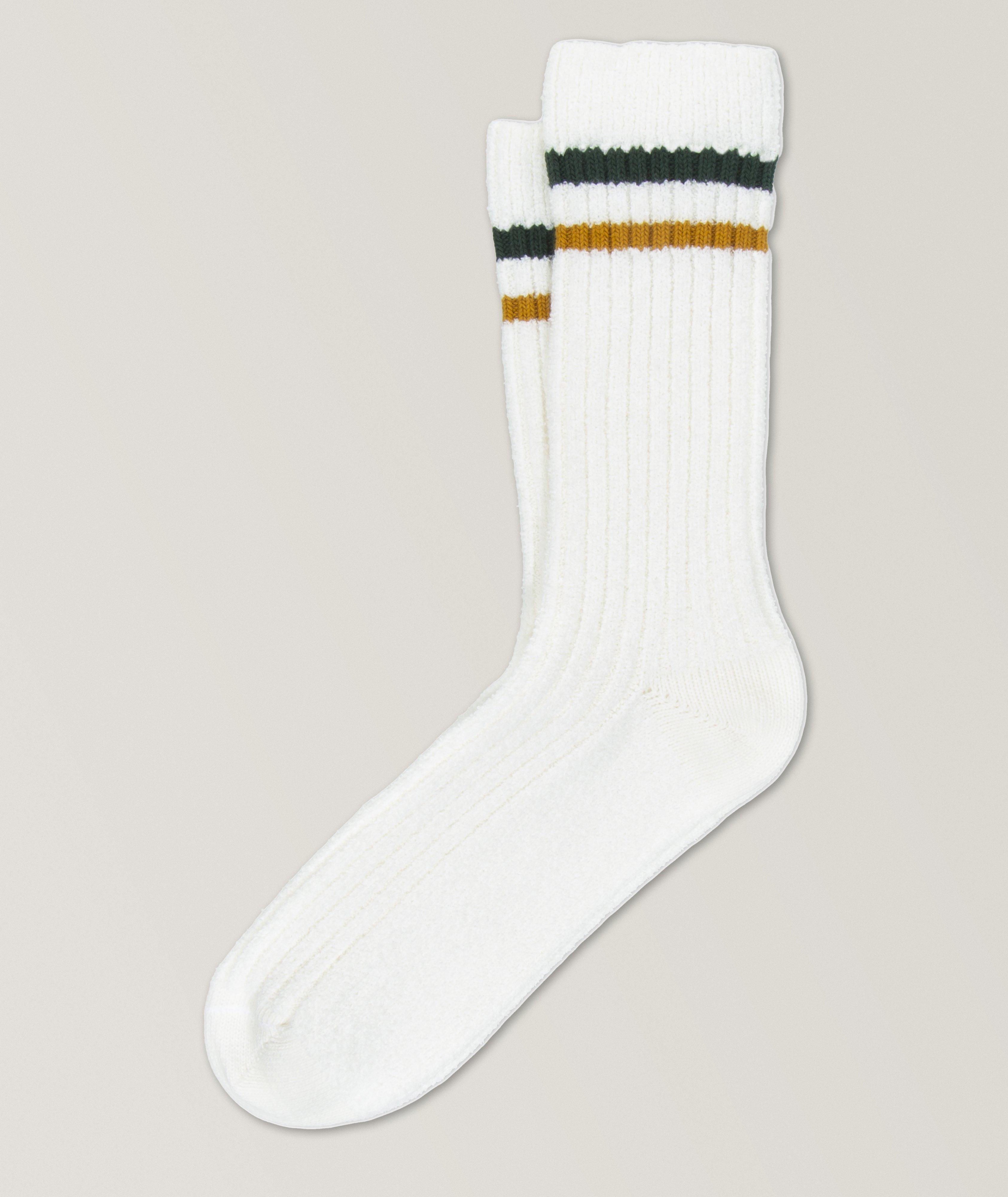 Kauna Cotton-Blend Striped Ribbed Socks image 0