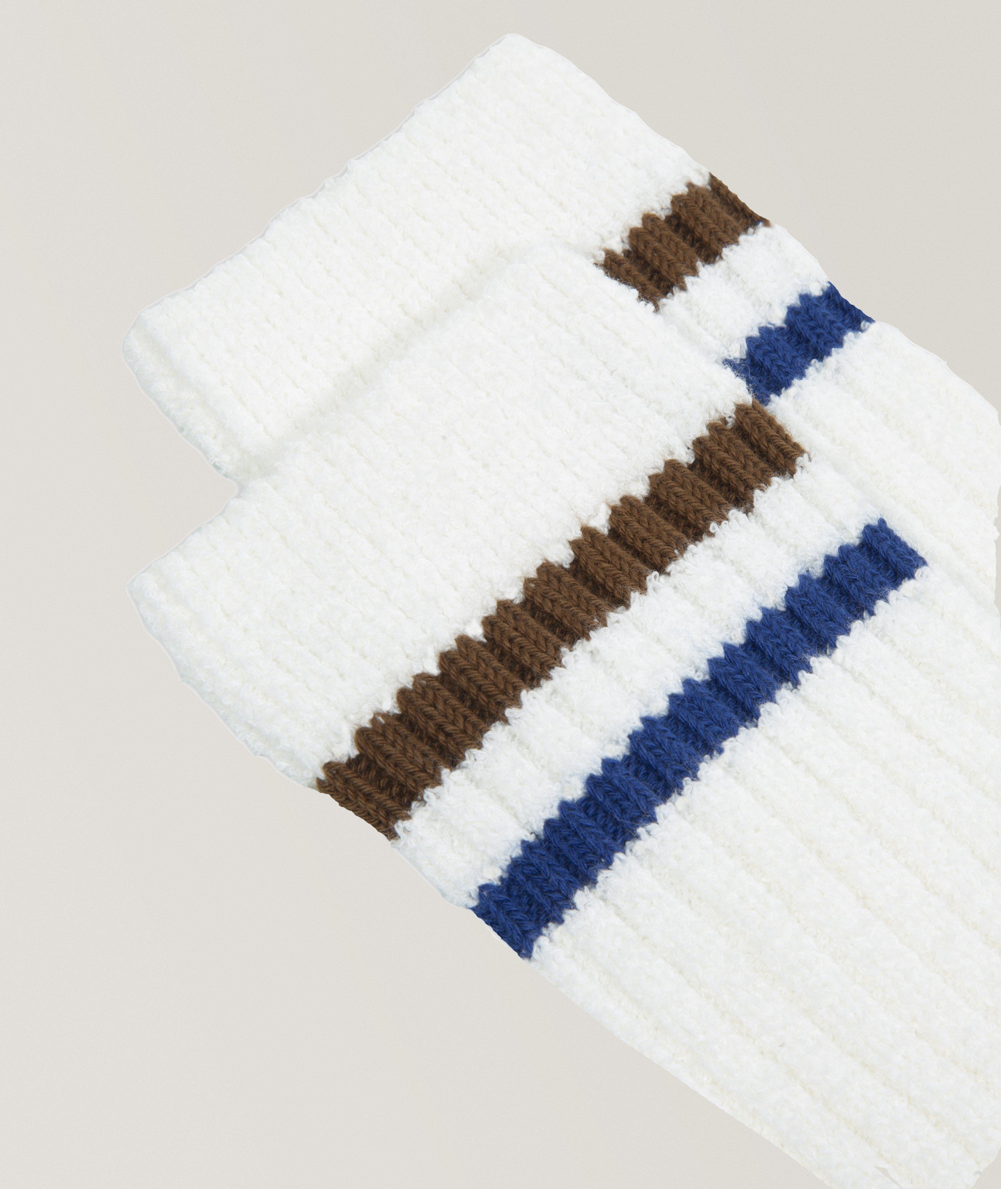 Kauna Cotton-Blend Striped Ribbed Socks image 1