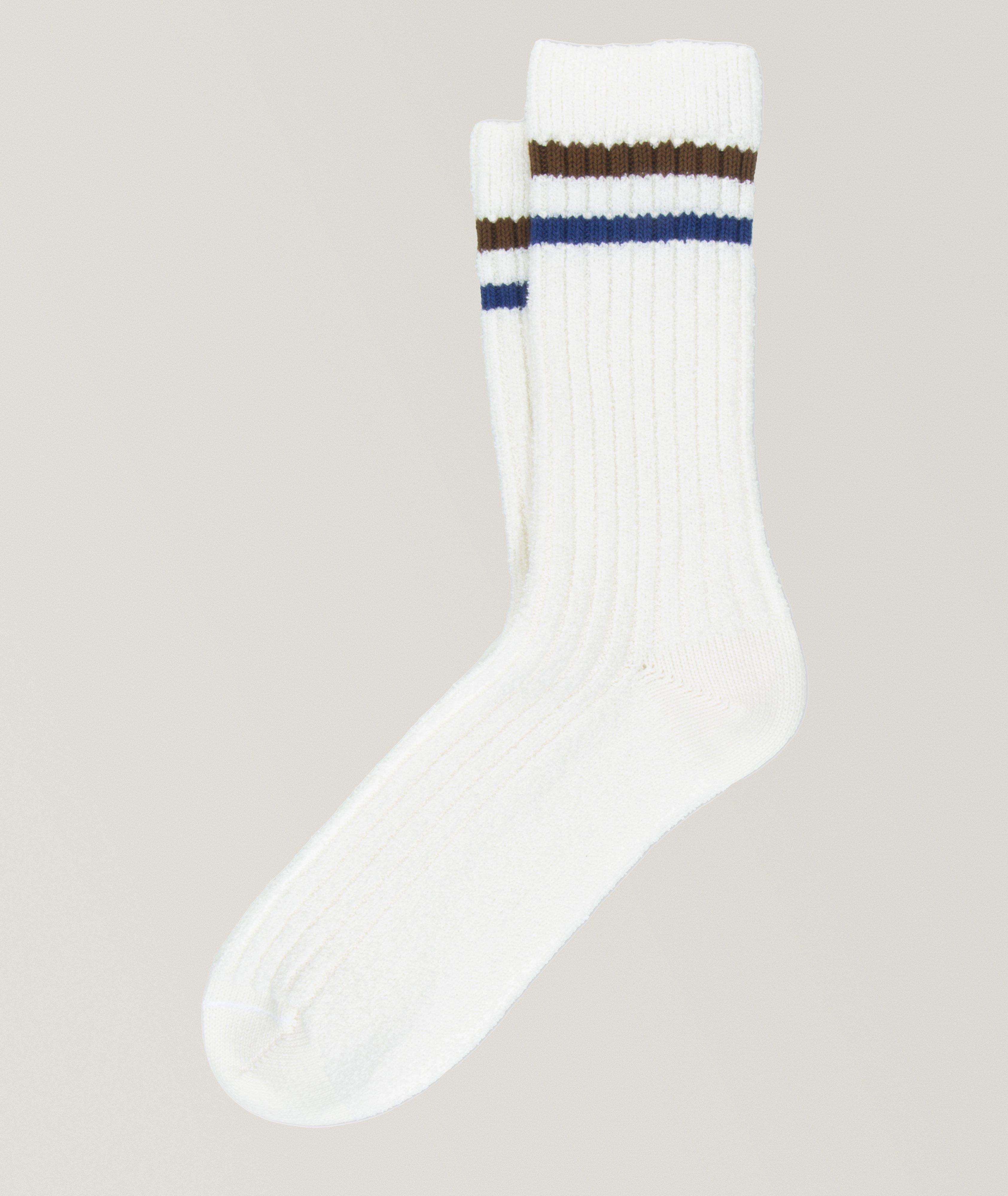 Kauna Cotton-Blend Striped Ribbed Socks image 0