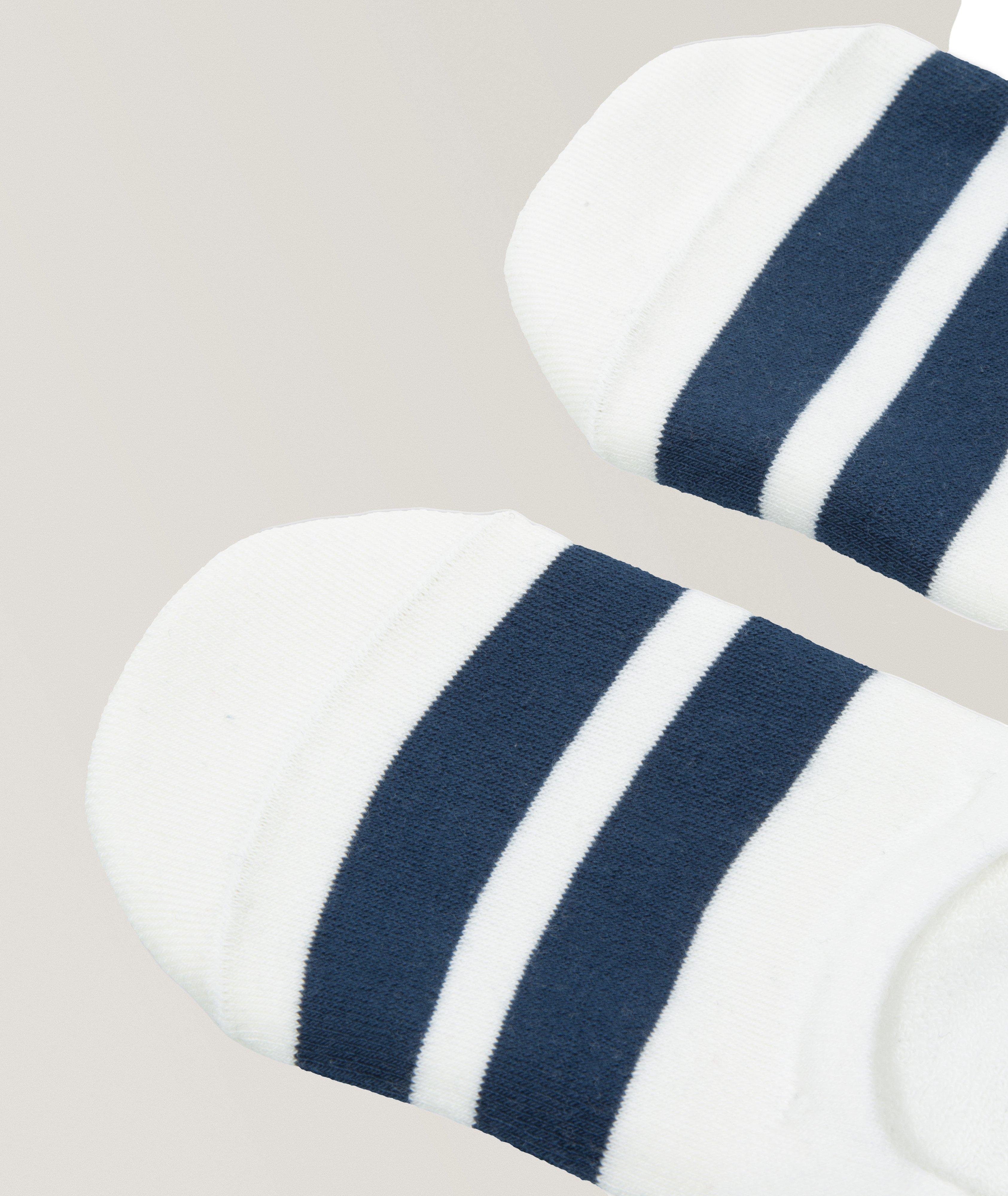 Two-Pack Honoko No-Show Stripe Socks  image 1