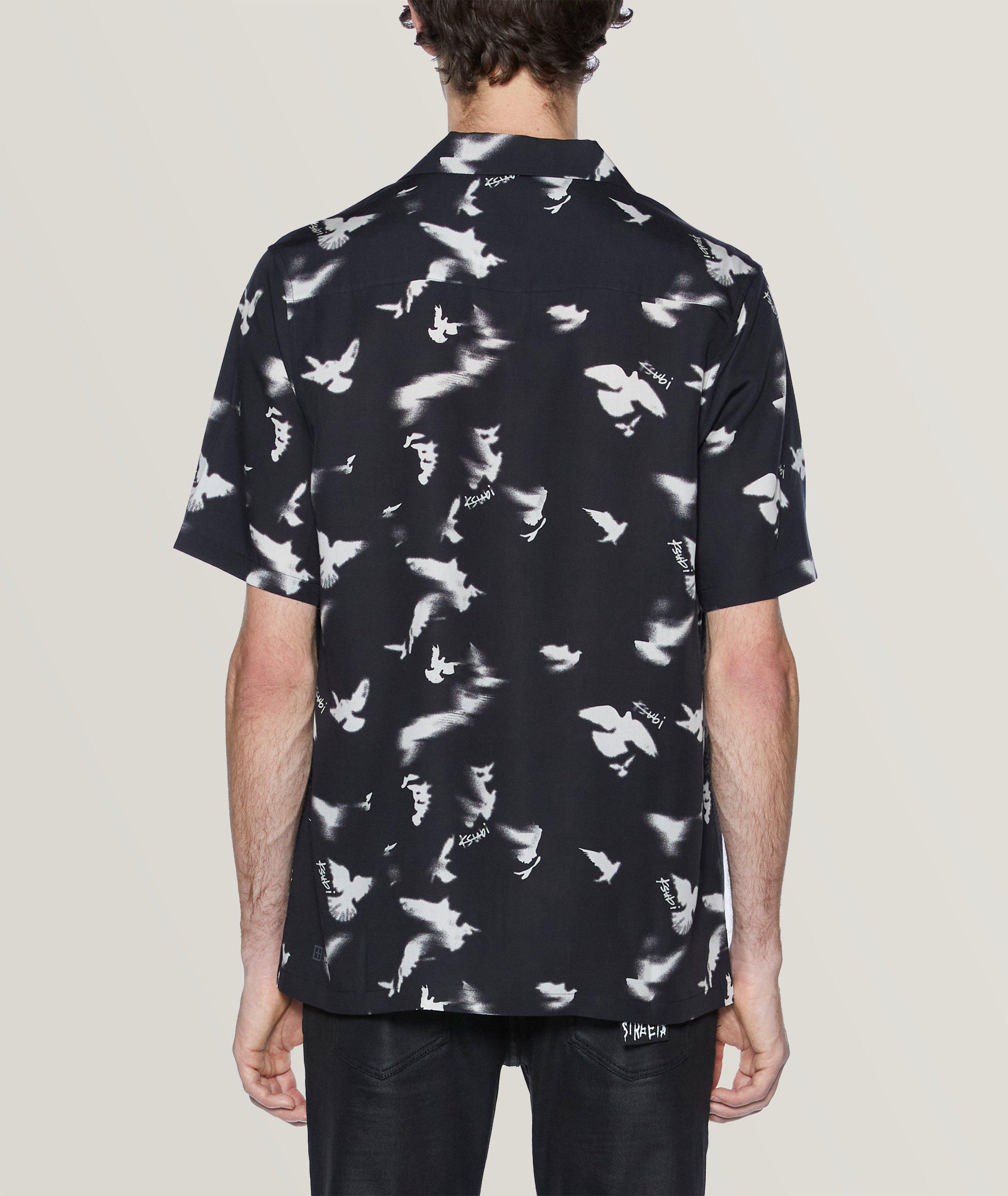 Chemise décontractée à motif d’oiseaux image 1