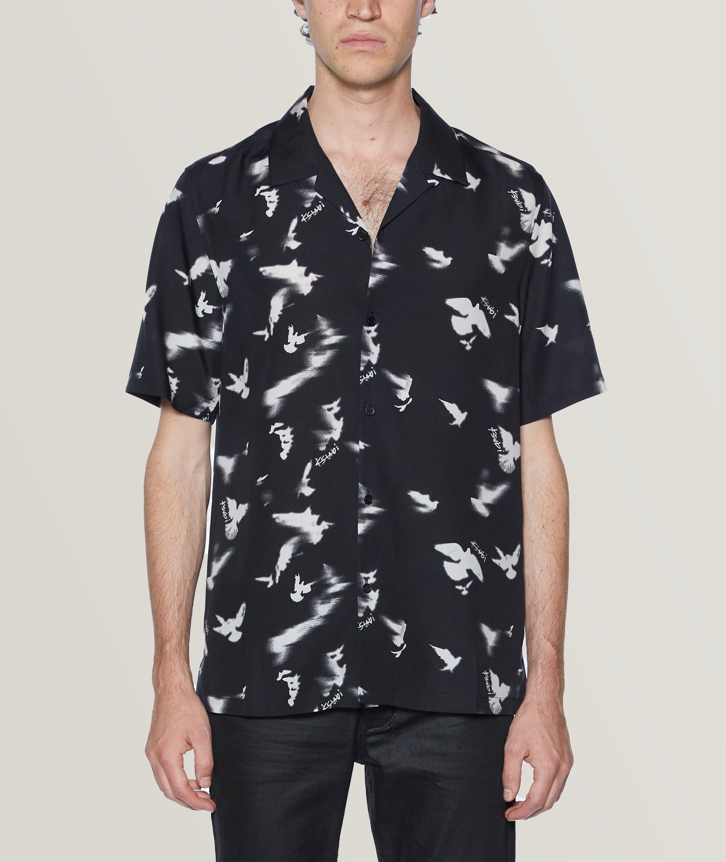 Chemise décontractée à motif d’oiseaux image 0