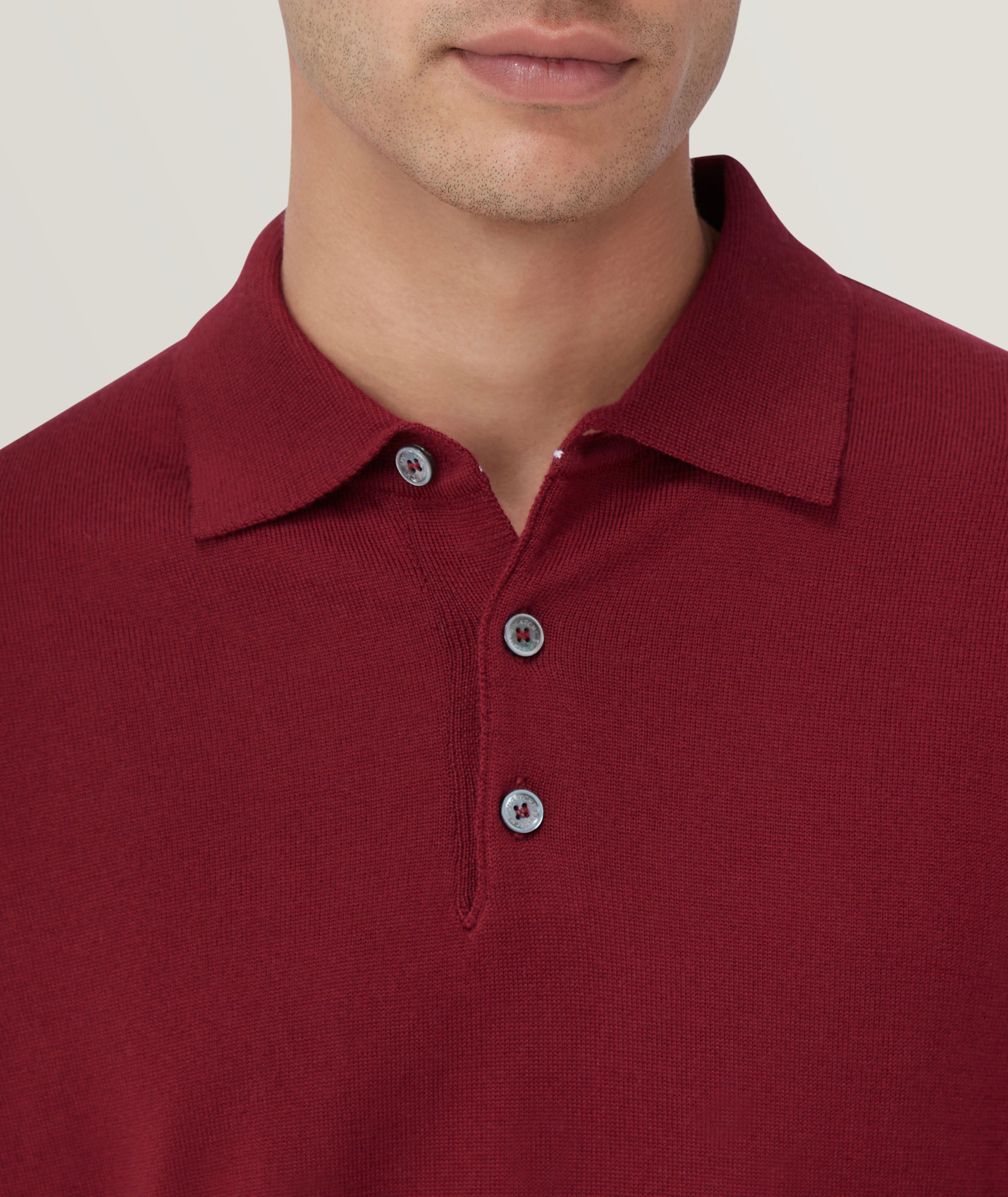 Merino Wool Knitted Polo image 3