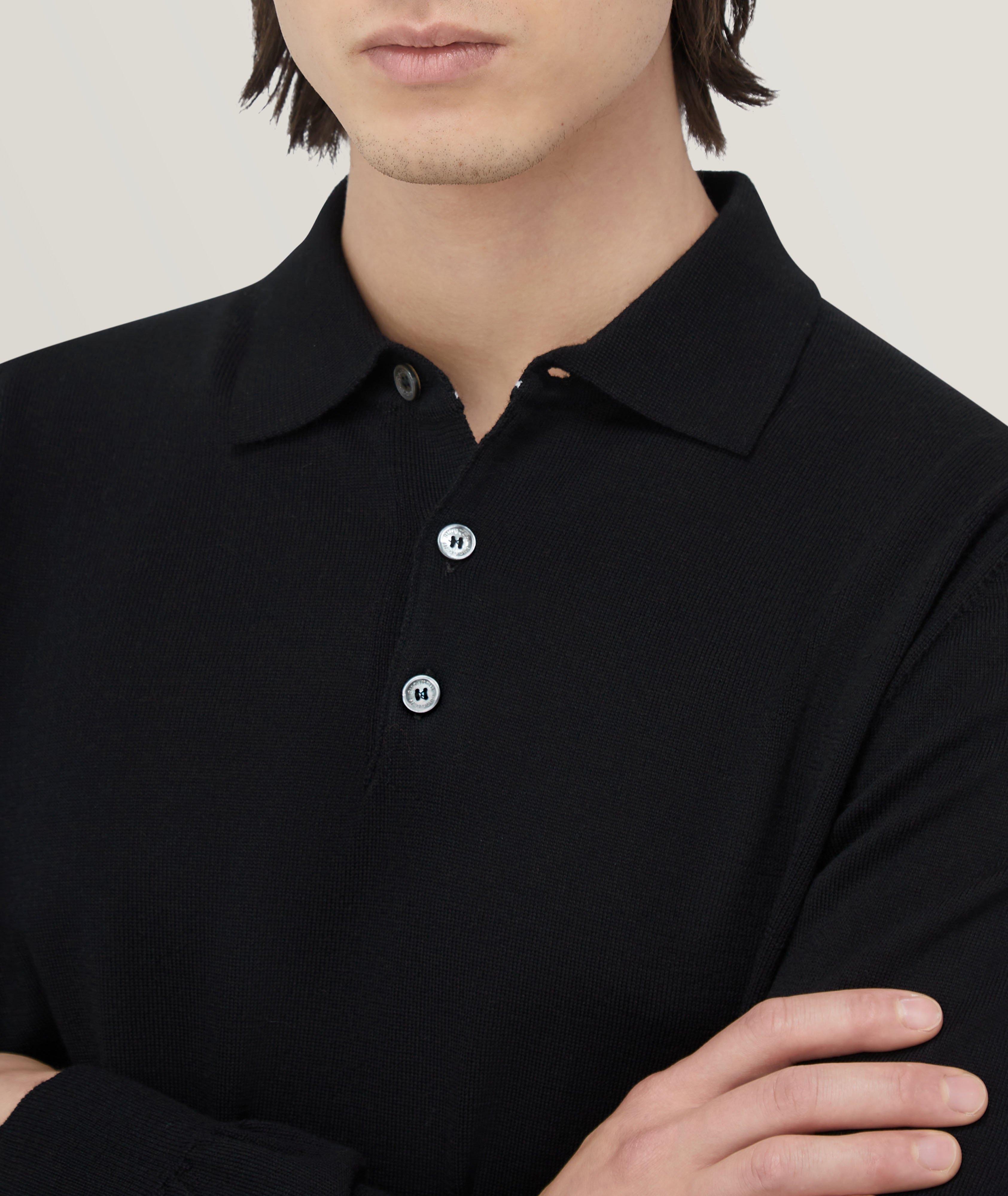 Merino Wool Knitted Polo image 3