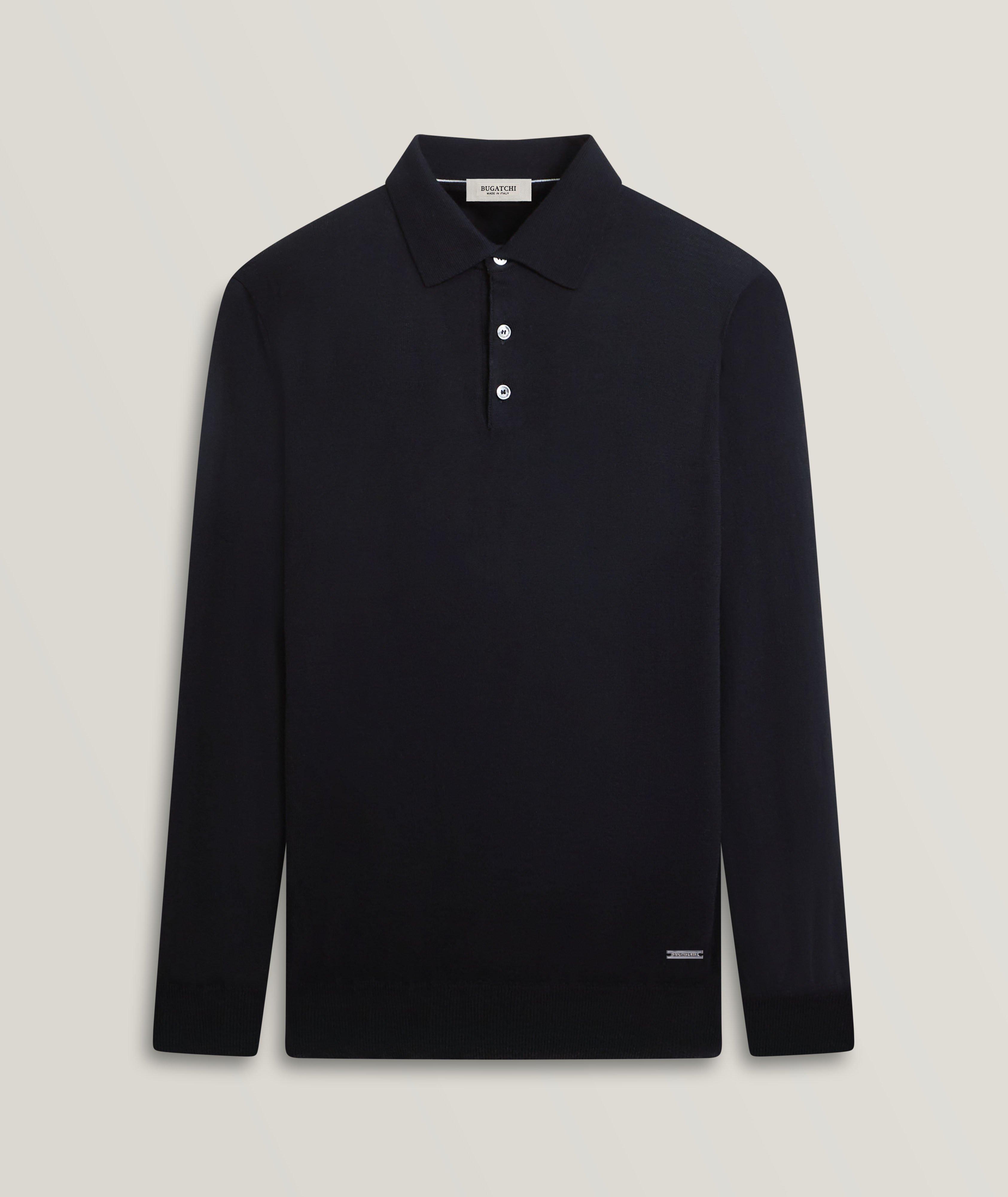 Merino Wool Knitted Polo image 0