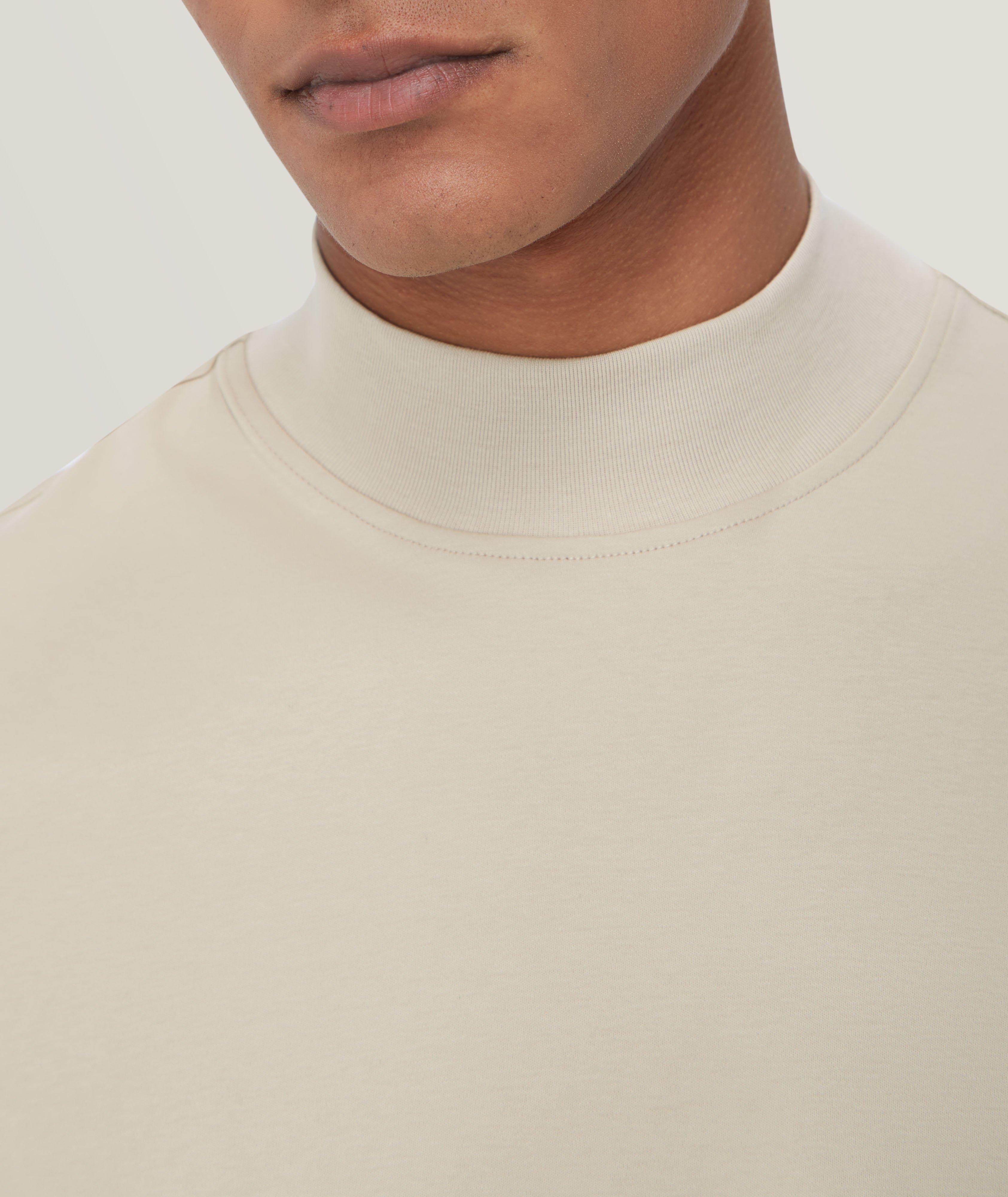 Pima Cotton Mock Neck Sweater image 3