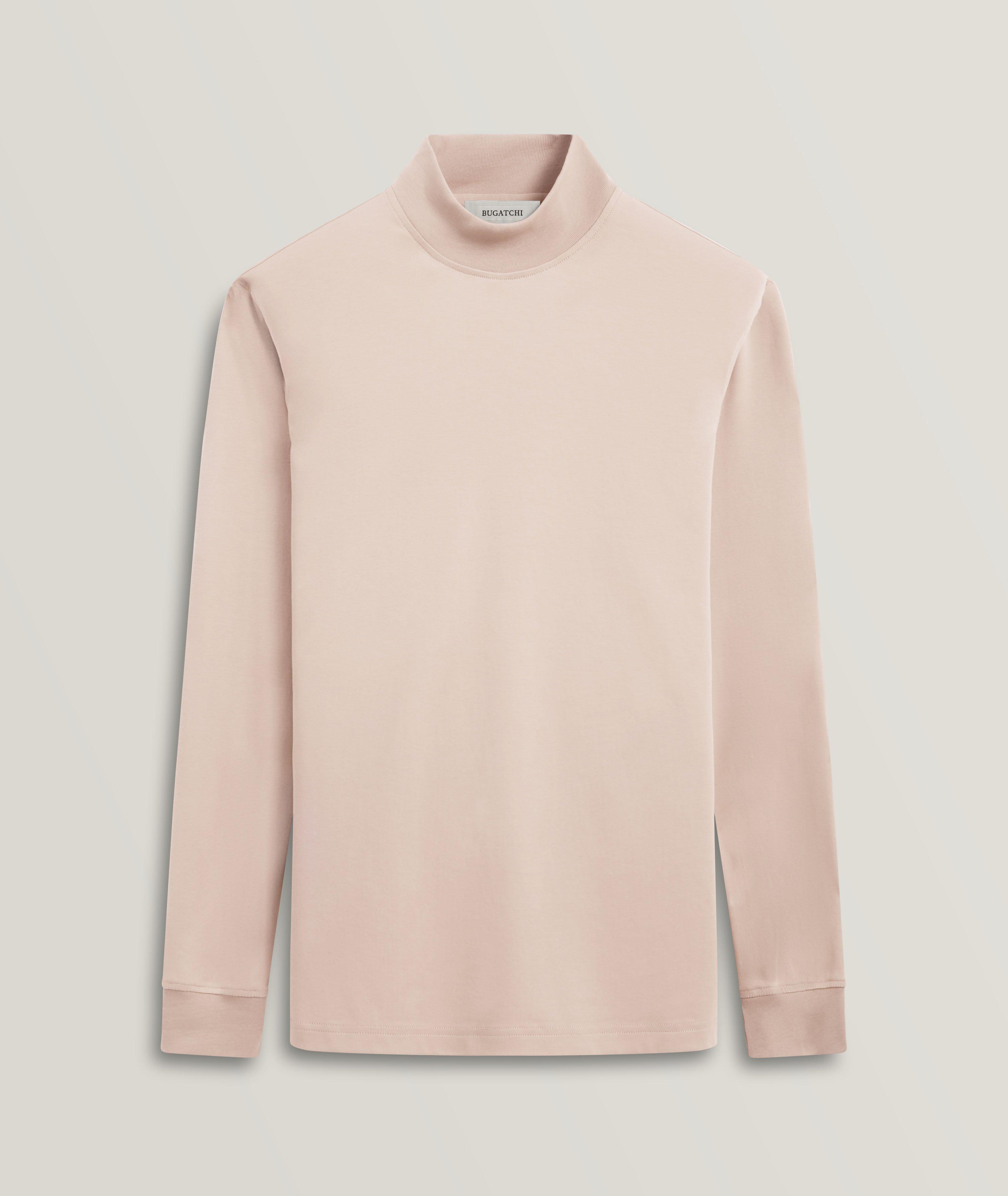 Pima Cotton Mock Neck Sweater image 0