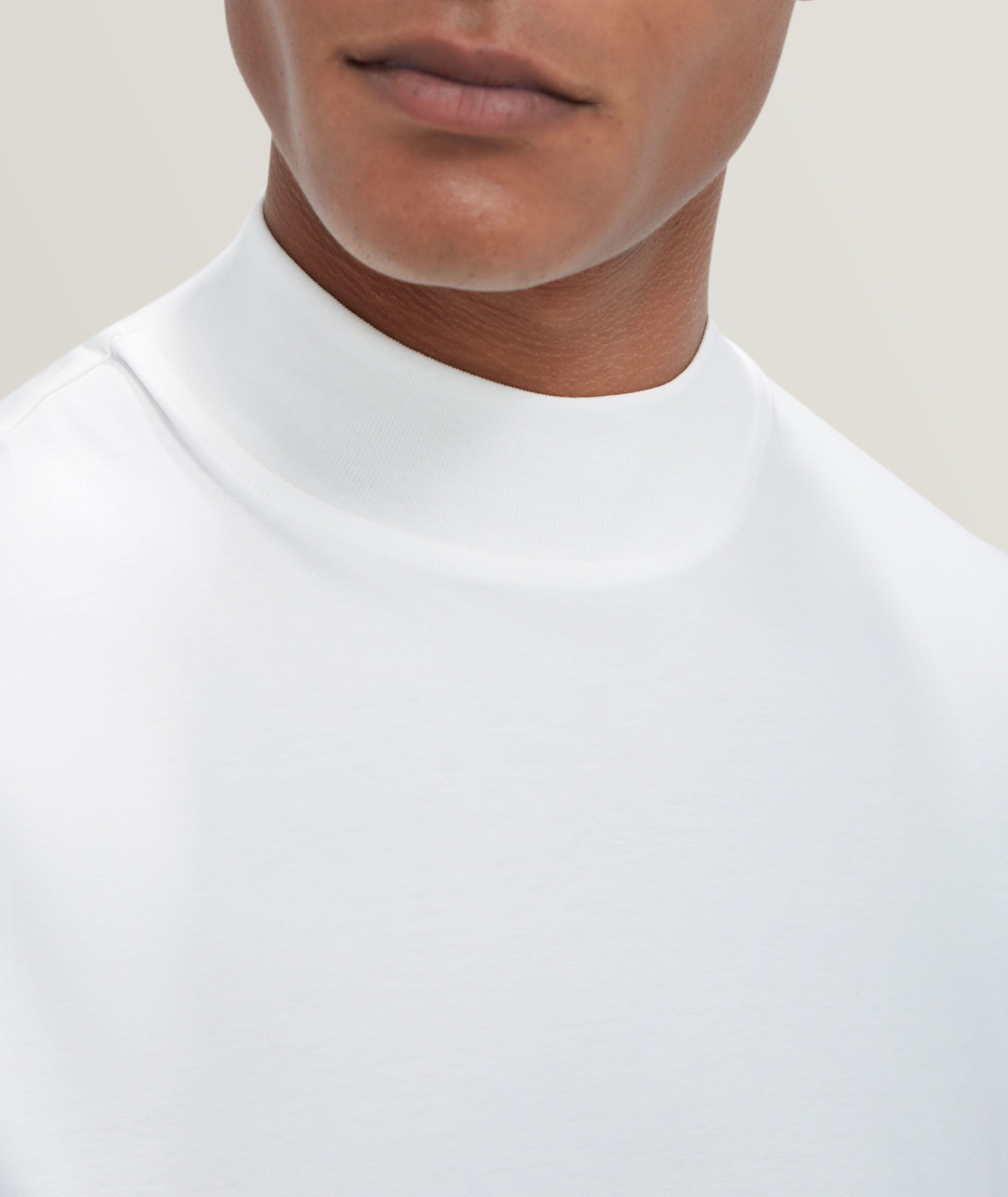 Pima Cotton Mock Neck Sweater image 3