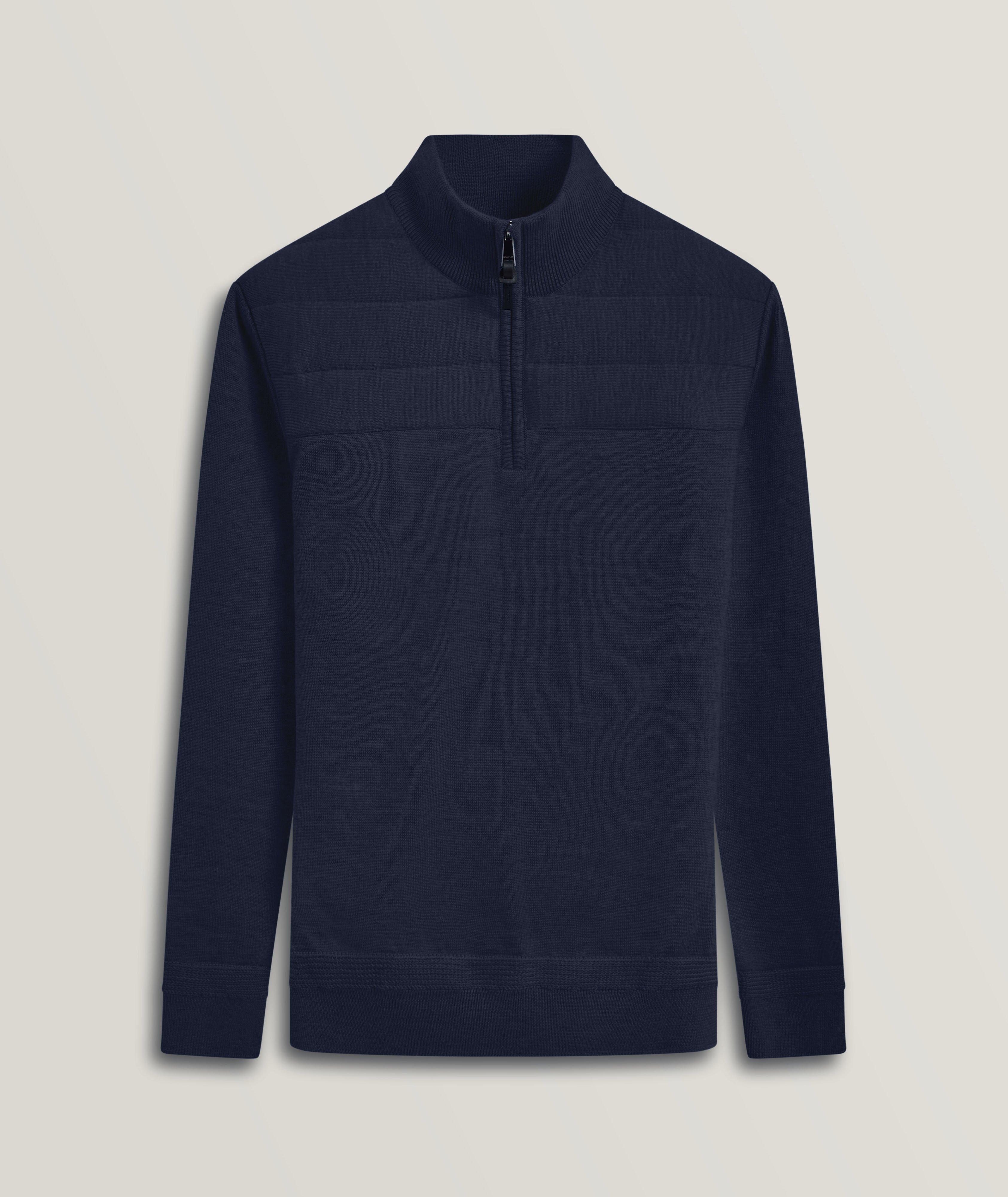 Merino Wool Quarter-Zip Sweater image 0