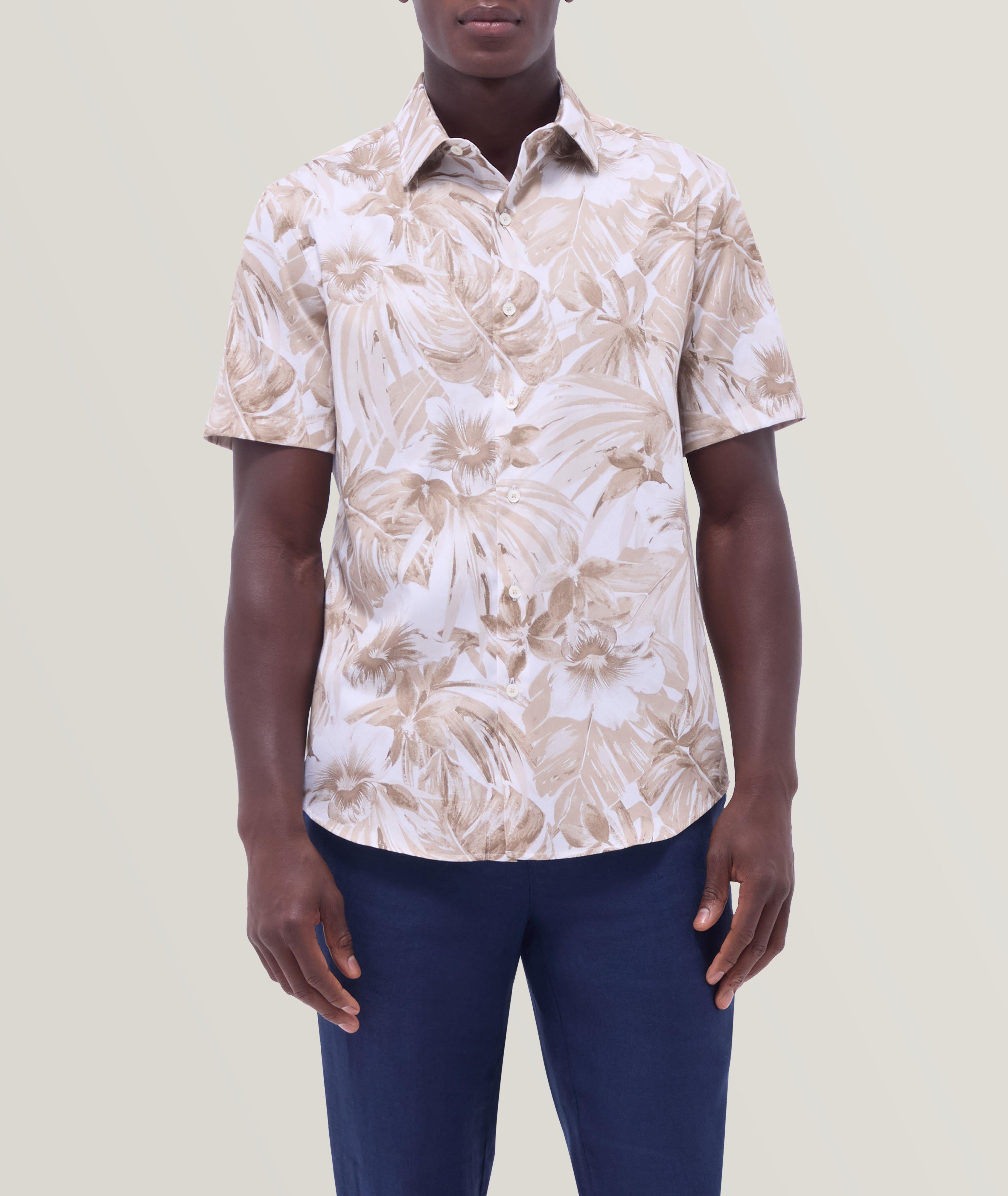 Floral Stretch-Cotton Shirt image 1