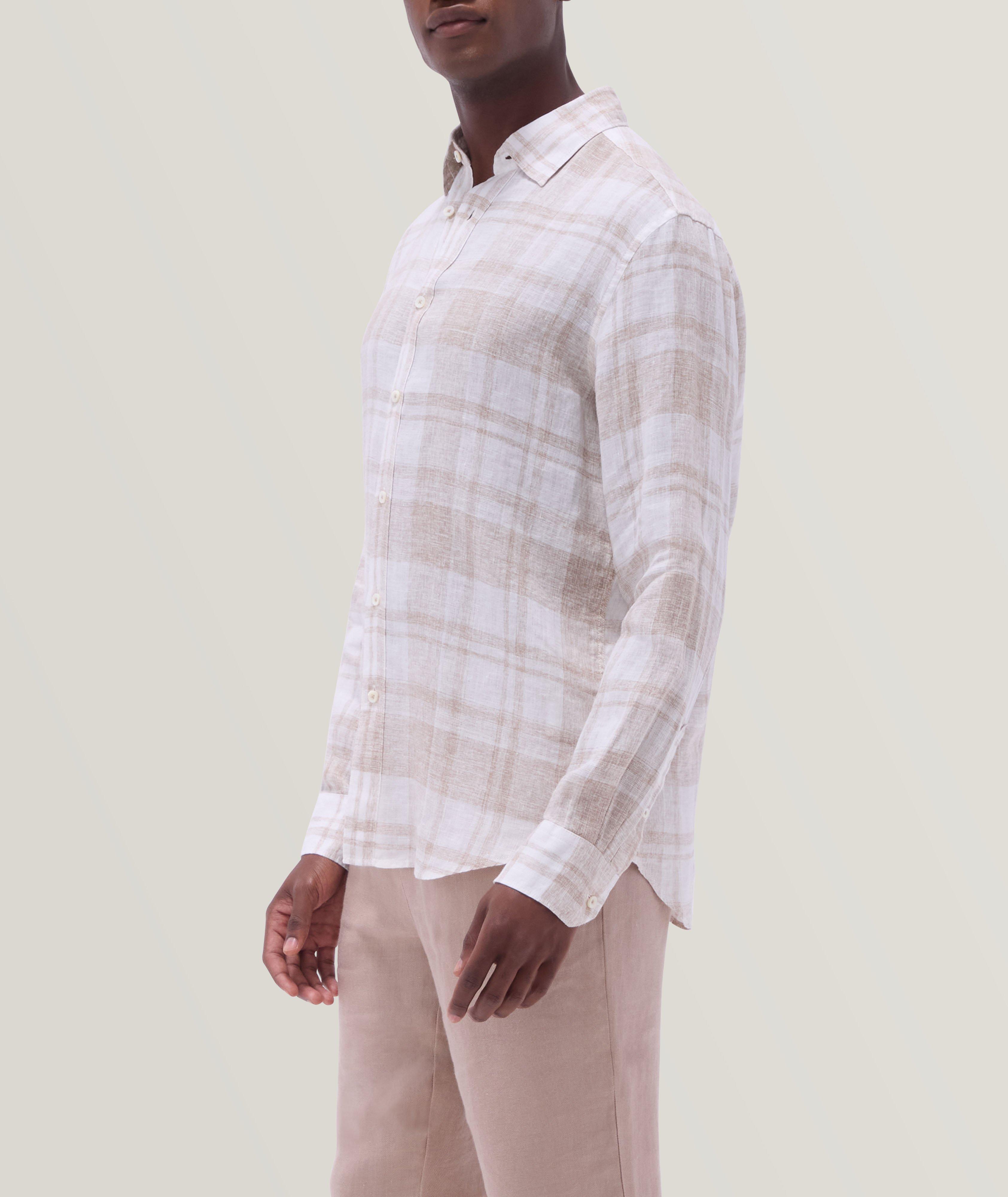 Windowpane Linen Shirt image 3