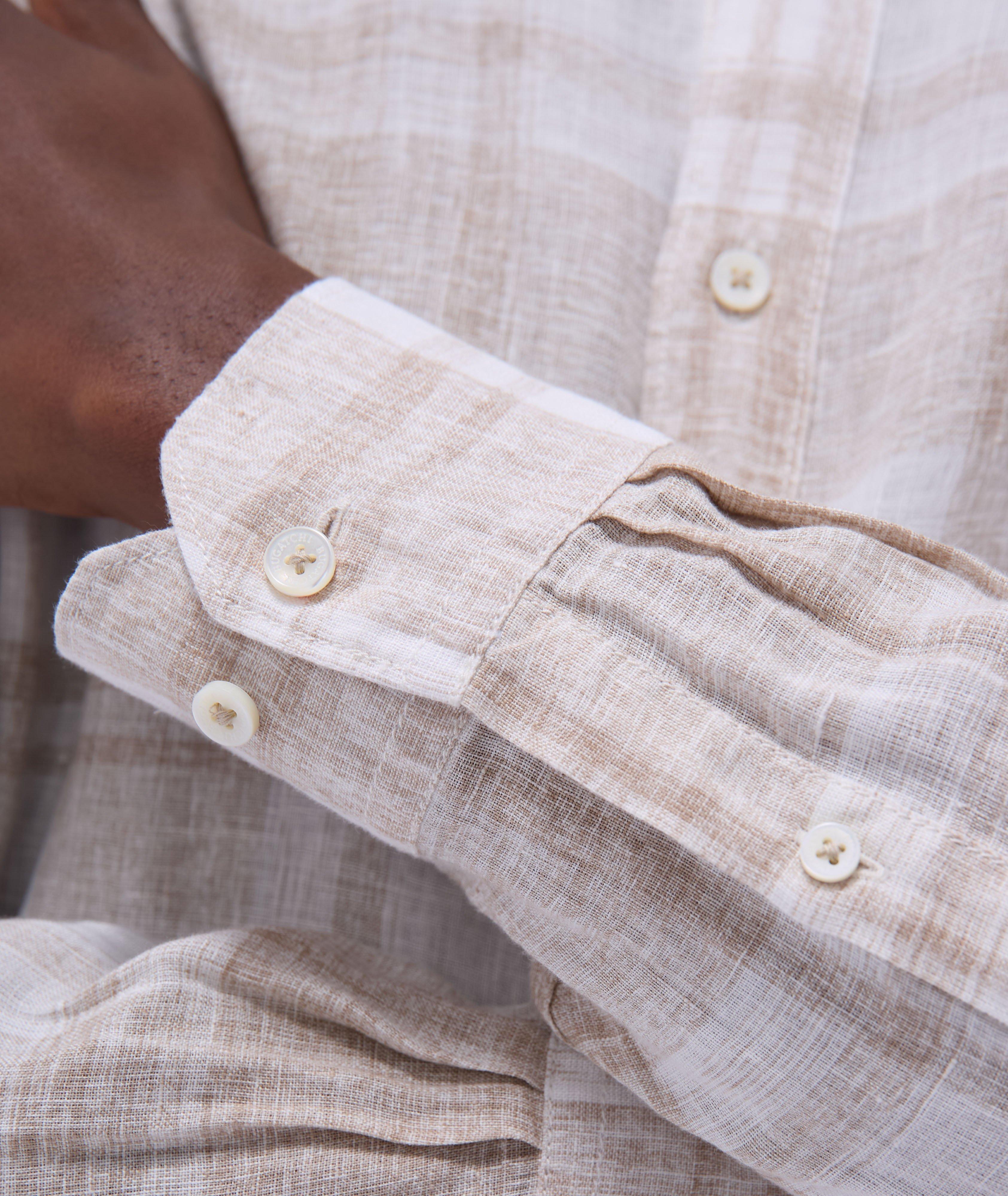 Windowpane Linen Shirt image 6