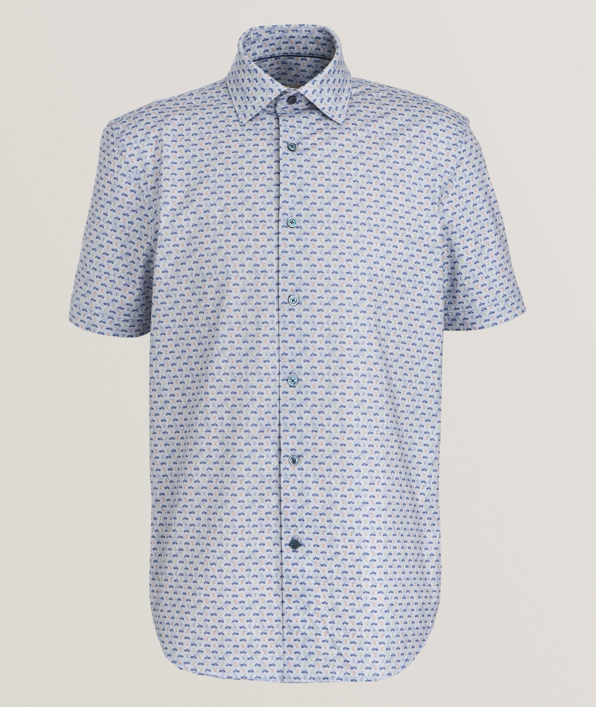 Micro-Motorcycle Stretch-Cotton Shirt  image 0
